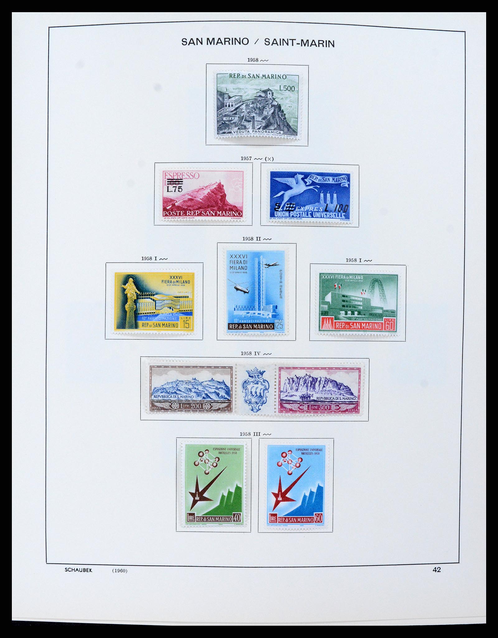 37556 042 - Stamp collection 37556 San Marino 1877-2017.