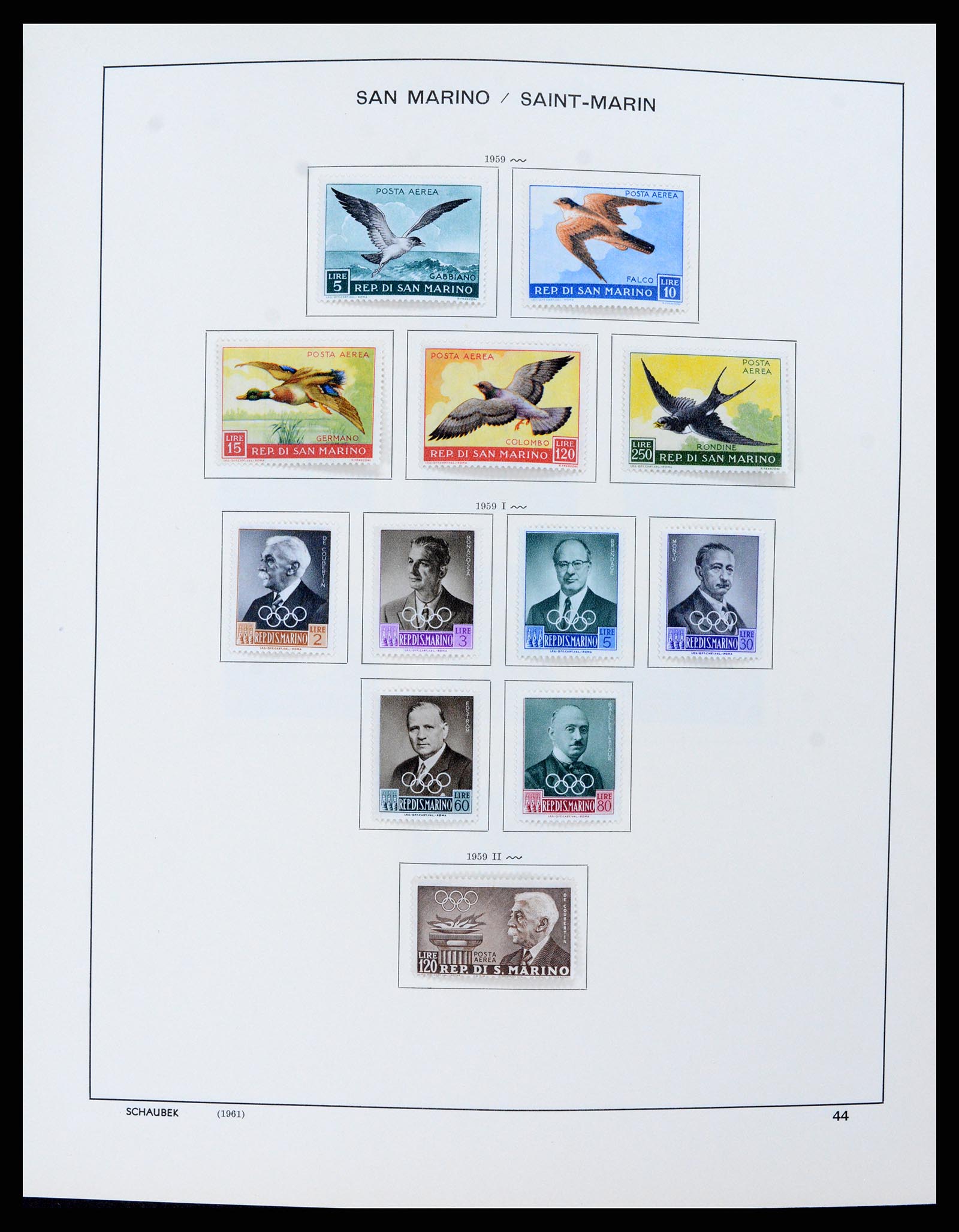37556 044 - Stamp collection 37556 San Marino 1877-2017.