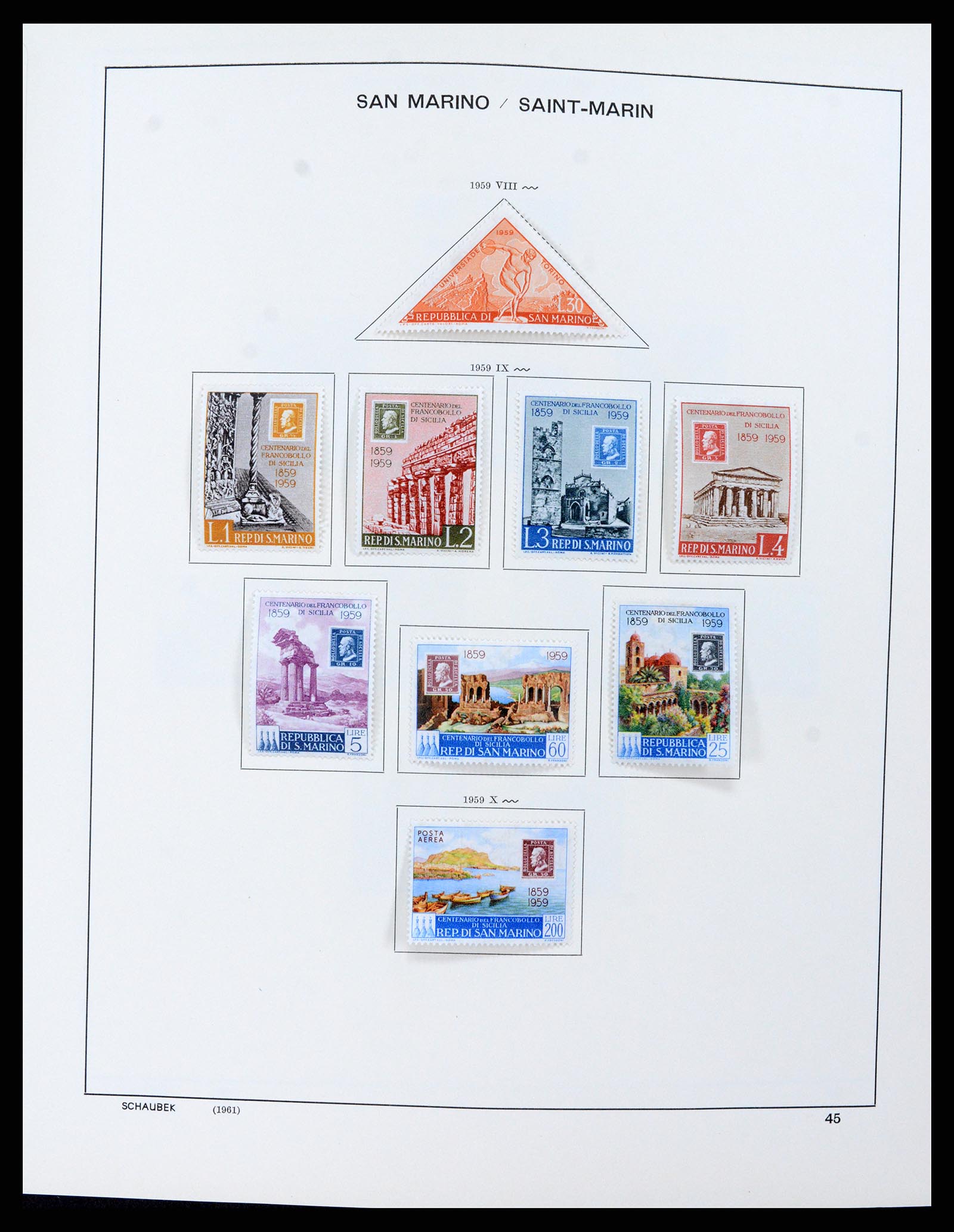 37556 046 - Postzegelverzameling 37556 San Marino 1877-2017.