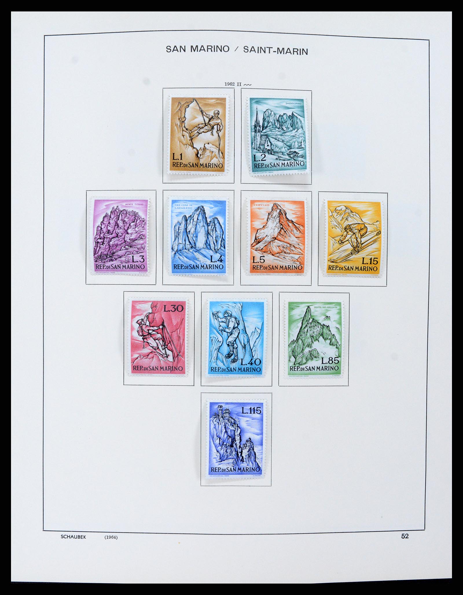 37556 055 - Postzegelverzameling 37556 San Marino 1877-2017.