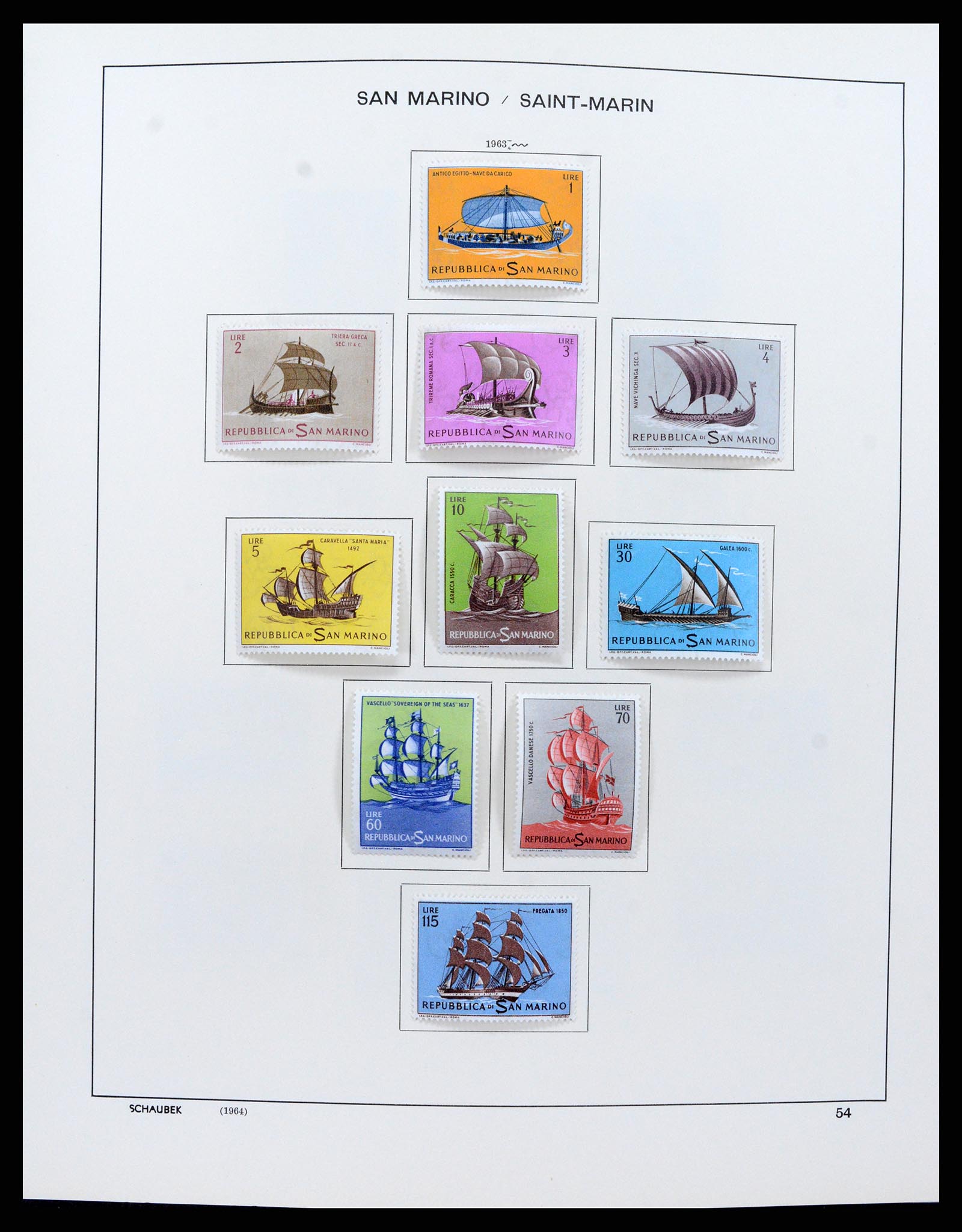 37556 057 - Postzegelverzameling 37556 San Marino 1877-2017.