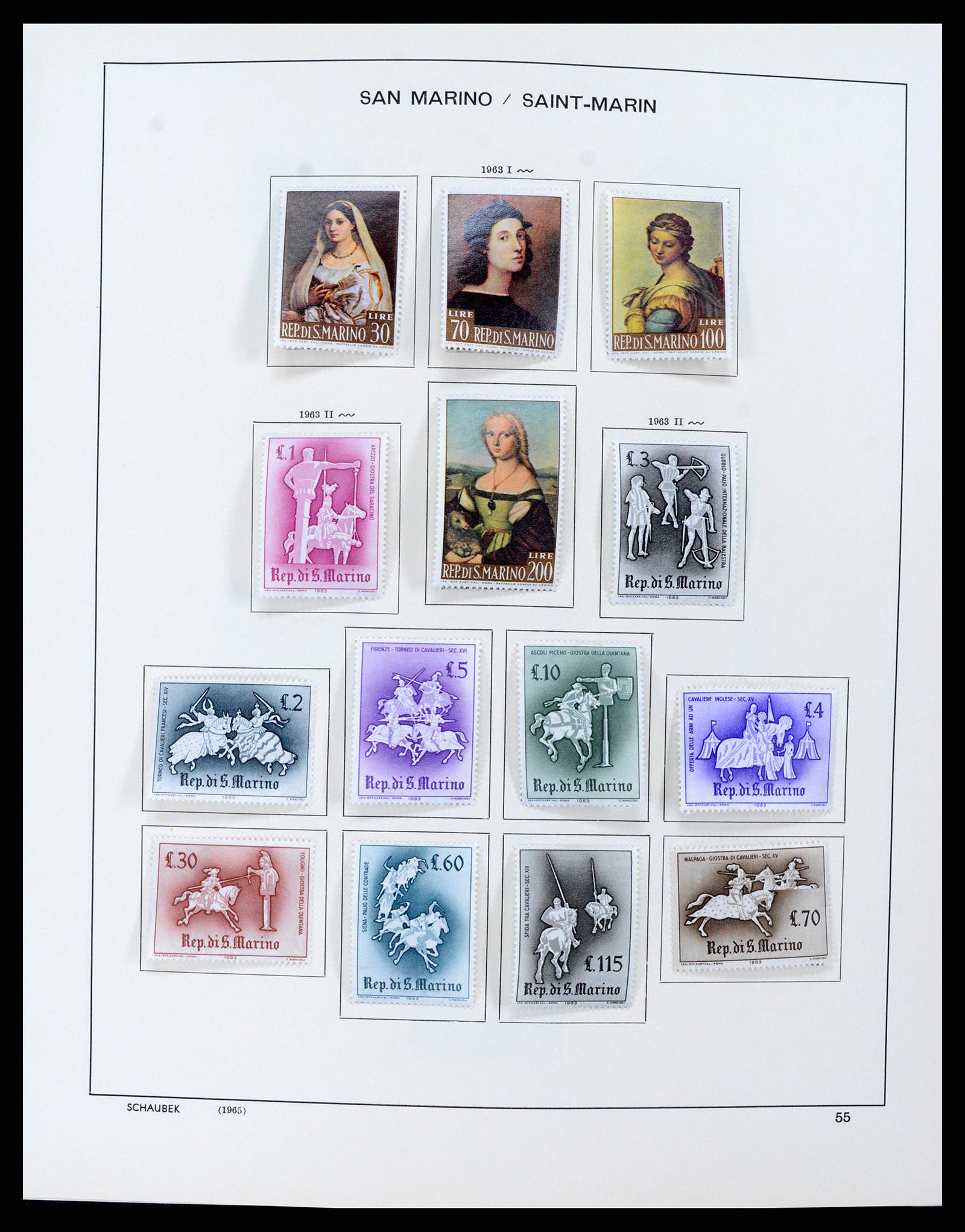 37556 058 - Postzegelverzameling 37556 San Marino 1877-2017.