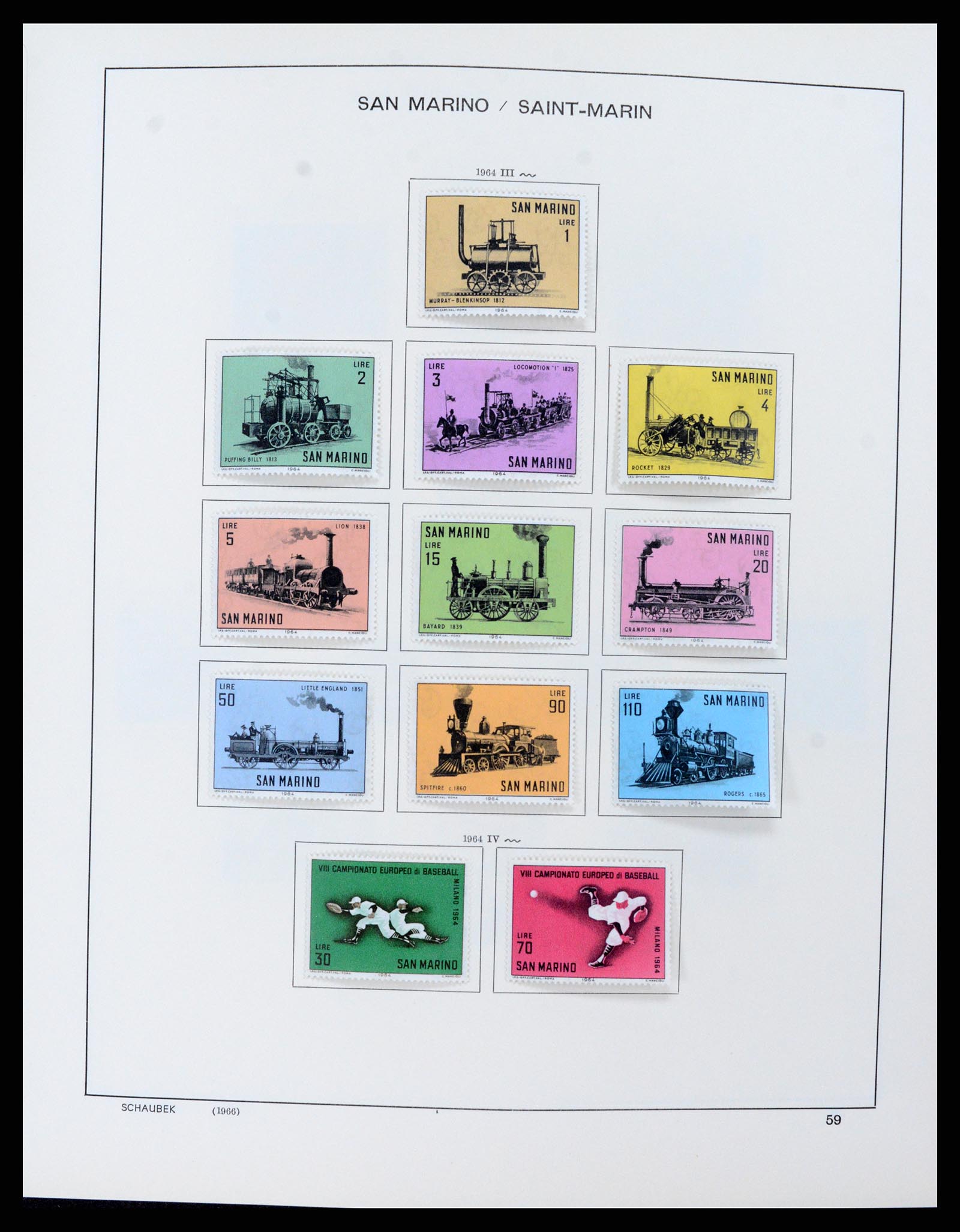 37556 062 - Stamp collection 37556 San Marino 1877-2017.