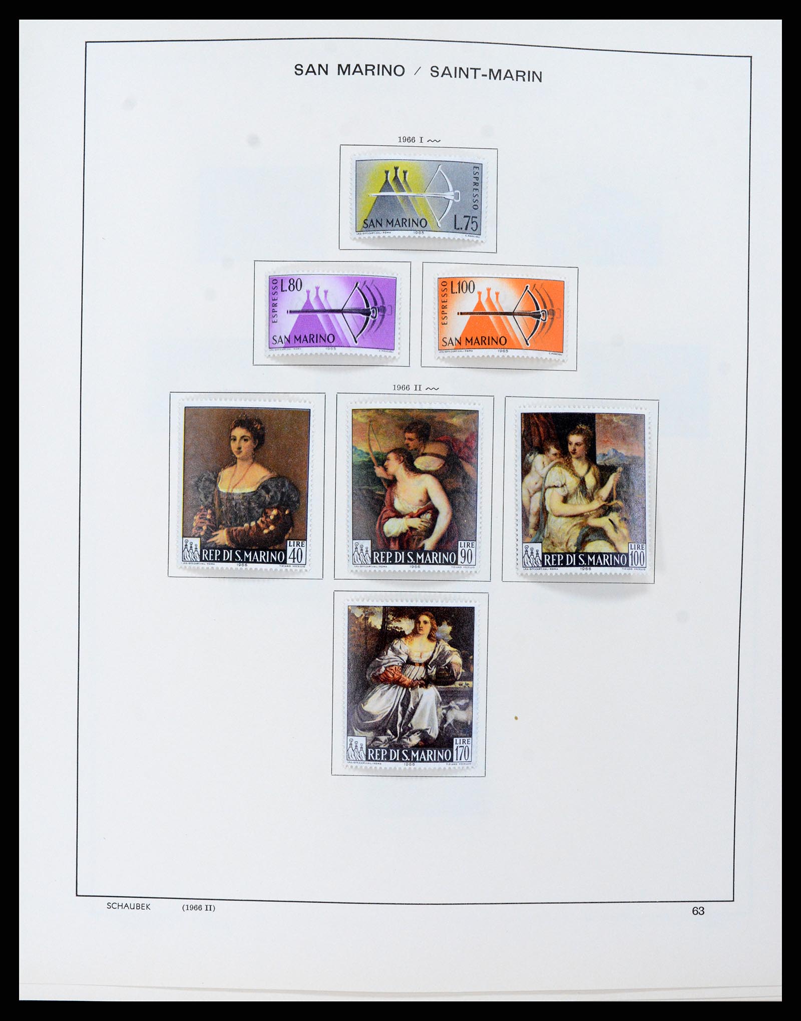 37556 066 - Stamp collection 37556 San Marino 1877-2017.