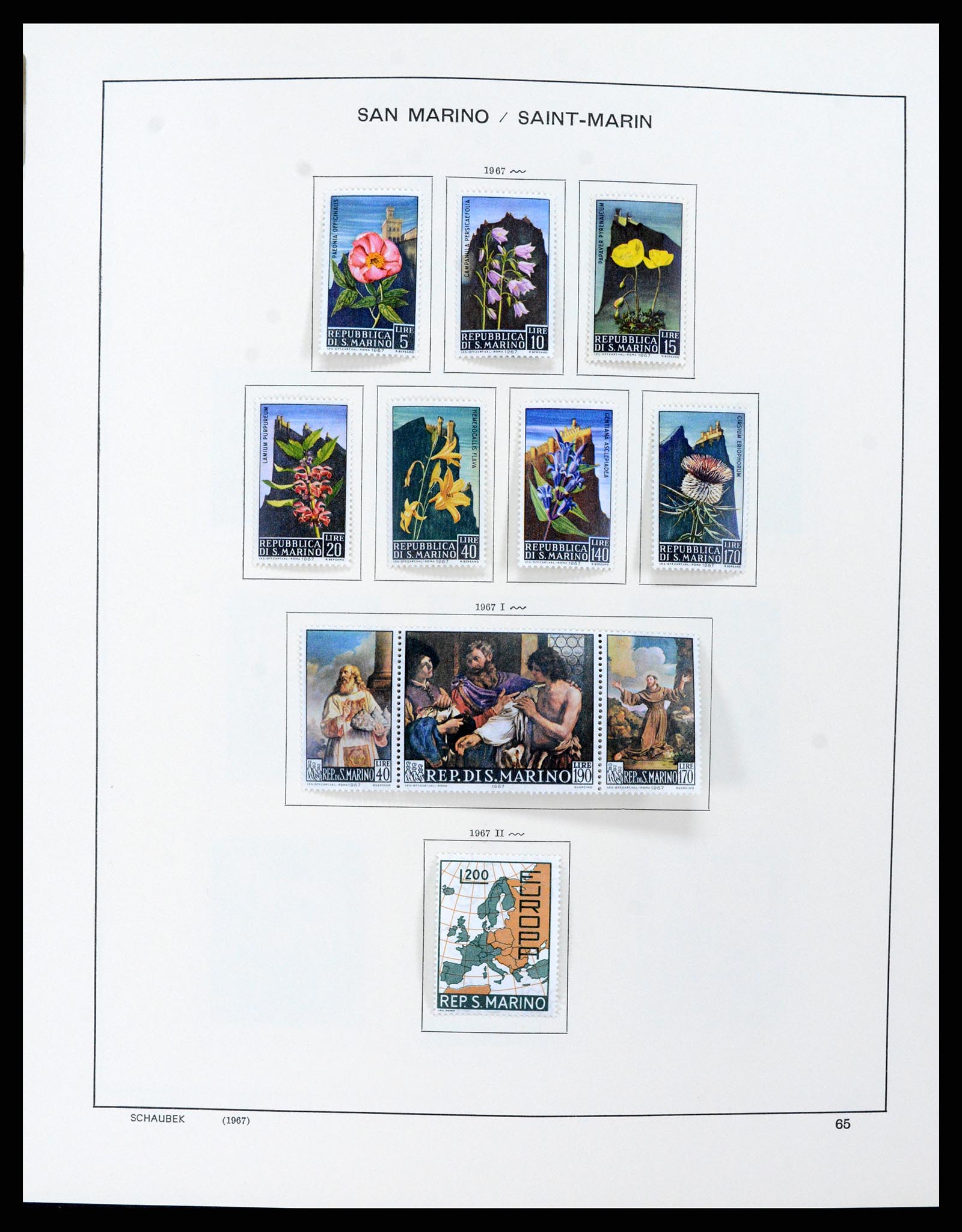 37556 068 - Stamp collection 37556 San Marino 1877-2017.