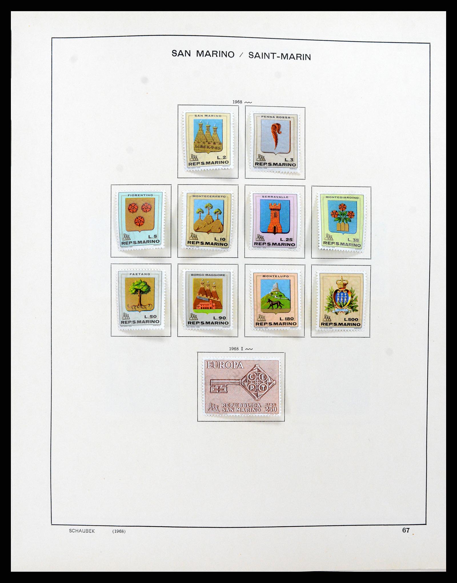37556 070 - Stamp collection 37556 San Marino 1877-2017.