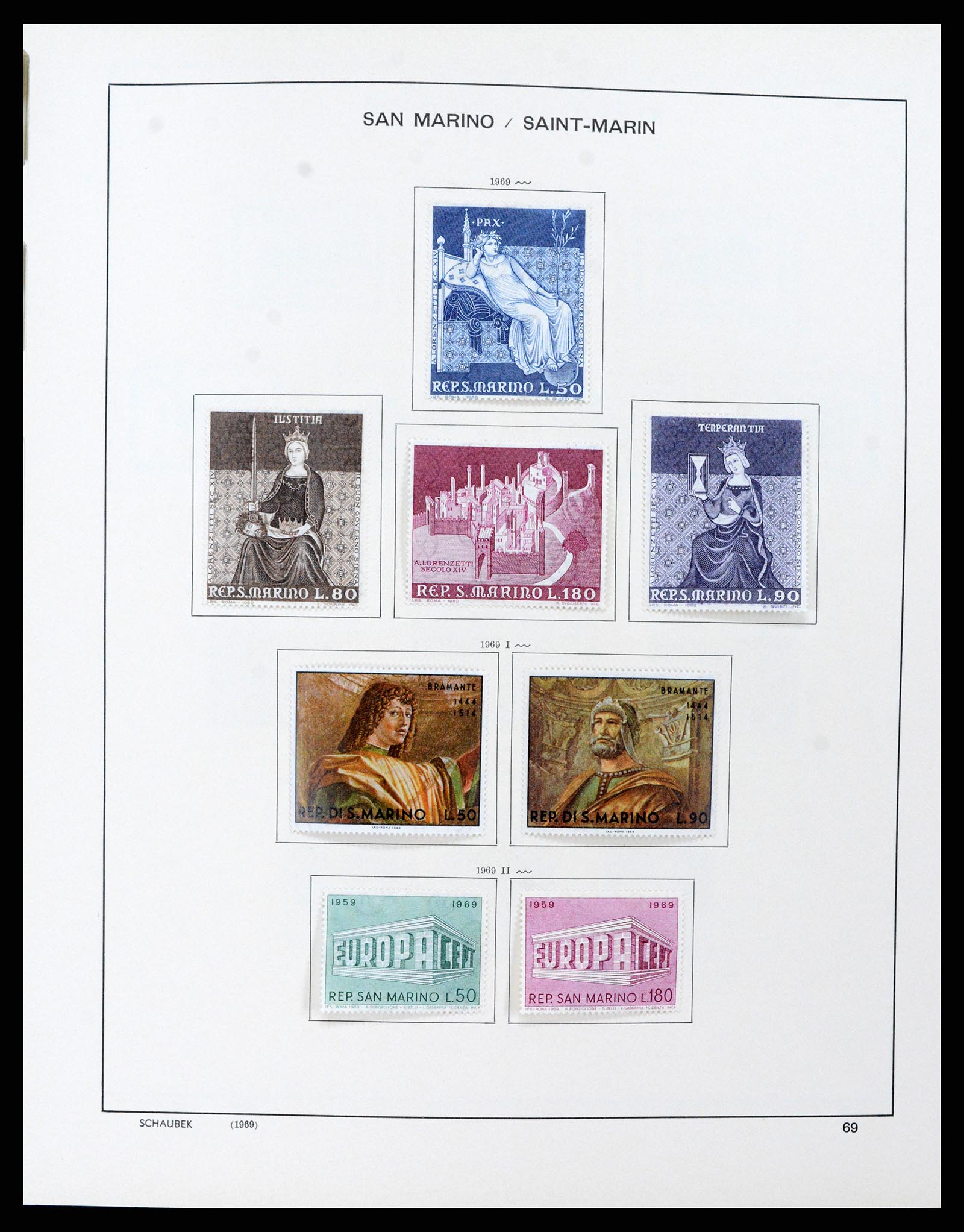 37556 072 - Stamp collection 37556 San Marino 1877-2017.