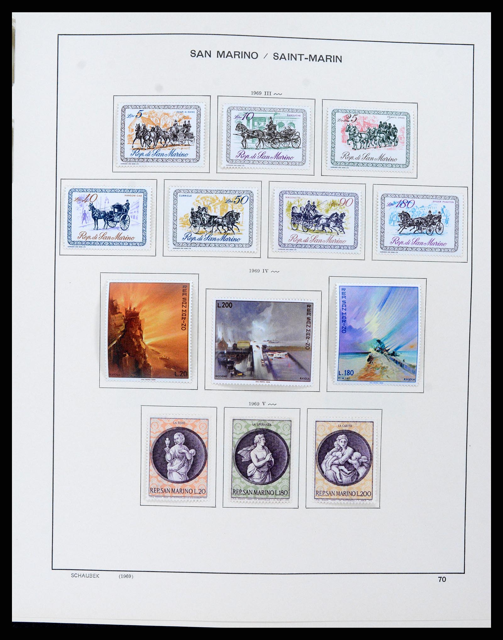 37556 073 - Stamp collection 37556 San Marino 1877-2017.