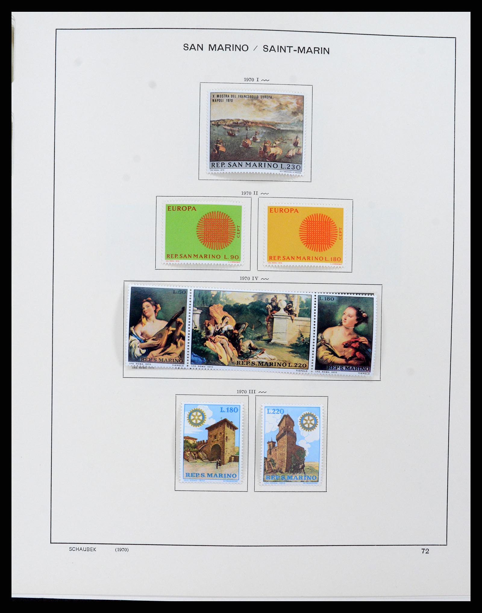 37556 075 - Stamp collection 37556 San Marino 1877-2017.