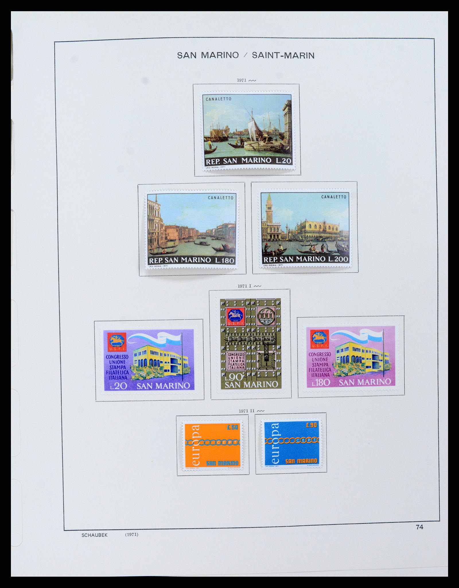 37556 077 - Stamp collection 37556 San Marino 1877-2017.