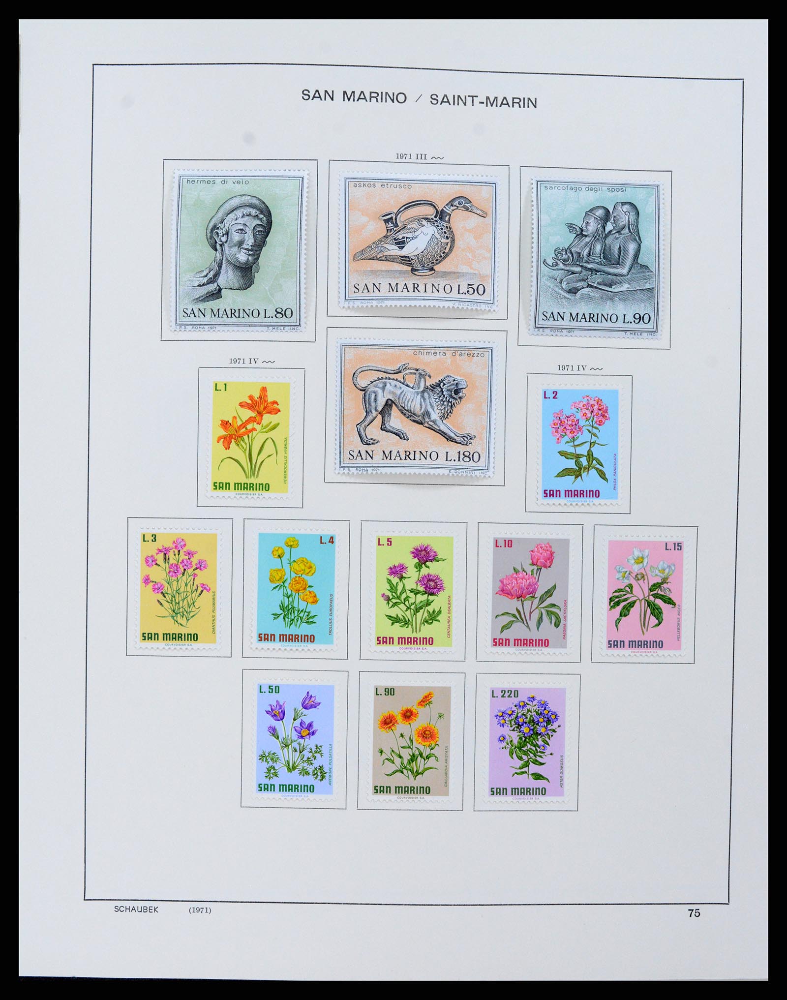 37556 078 - Stamp collection 37556 San Marino 1877-2017.
