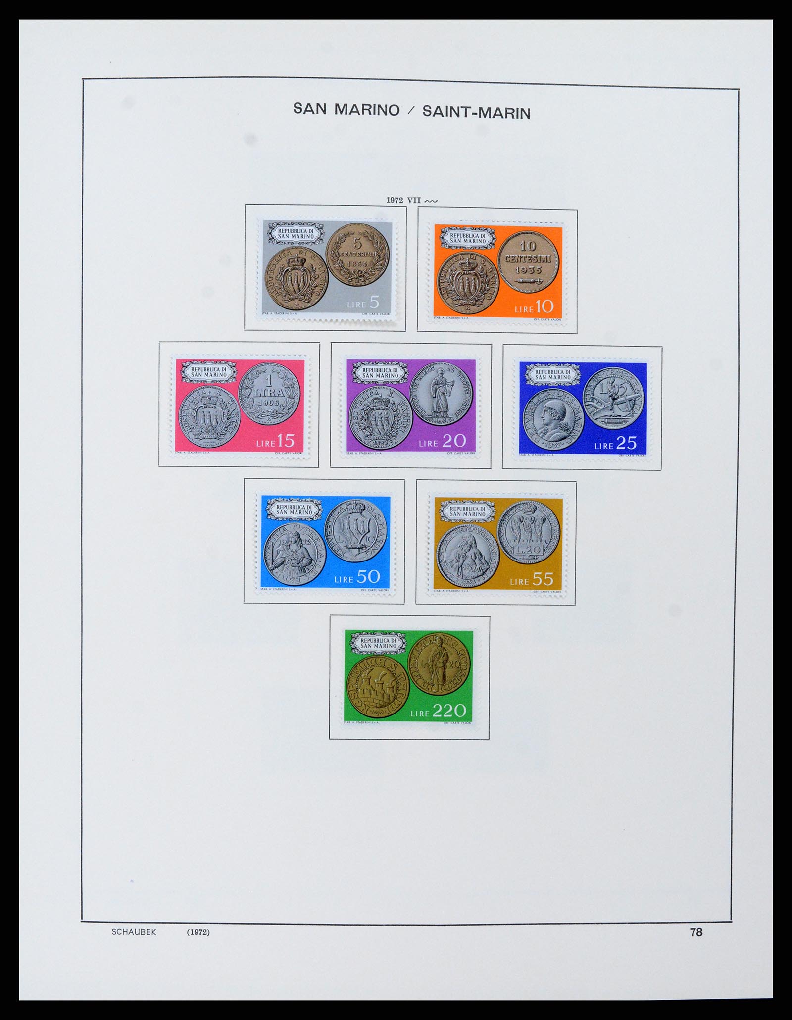 37556 081 - Stamp collection 37556 San Marino 1877-2017.