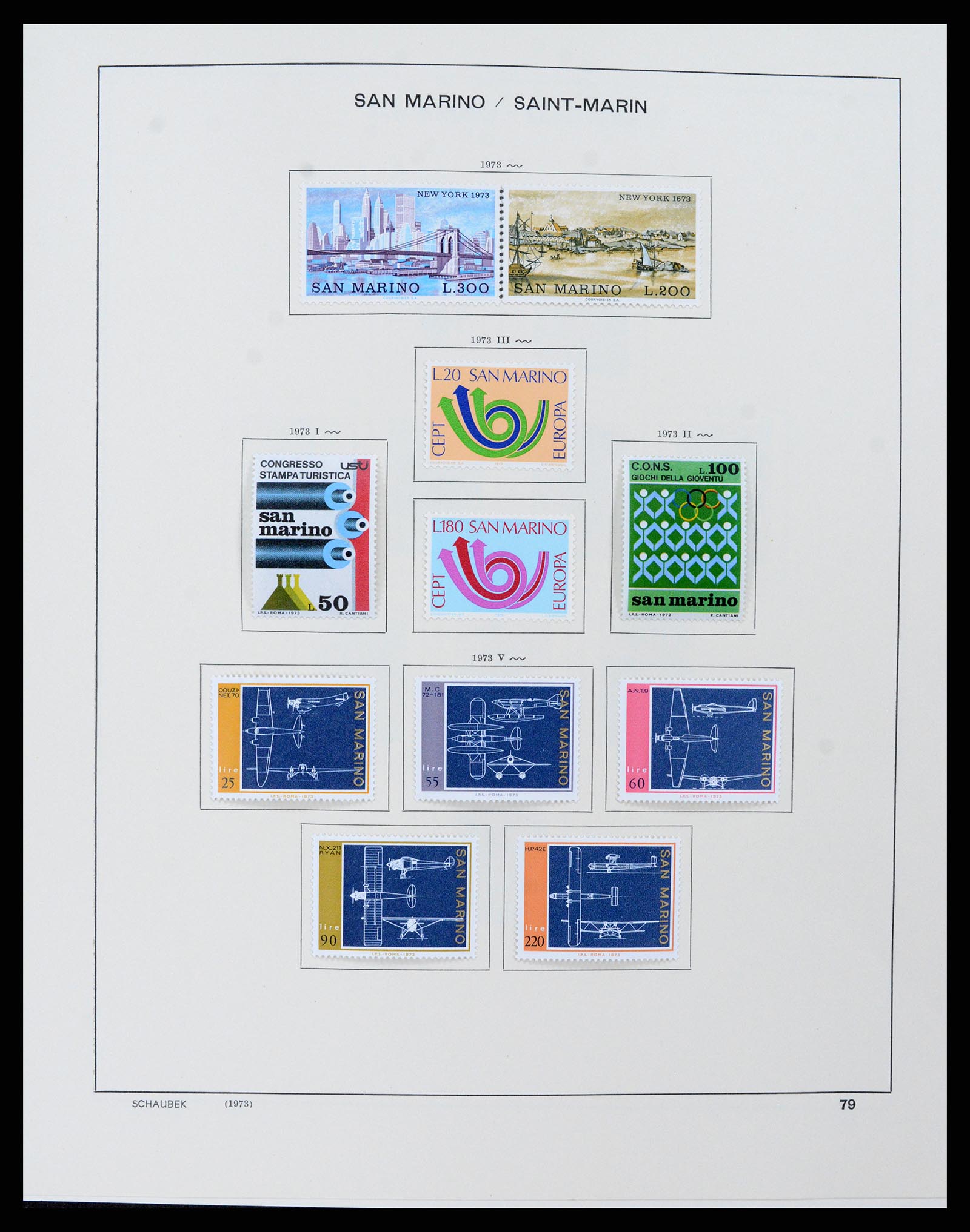 37556 082 - Stamp collection 37556 San Marino 1877-2017.