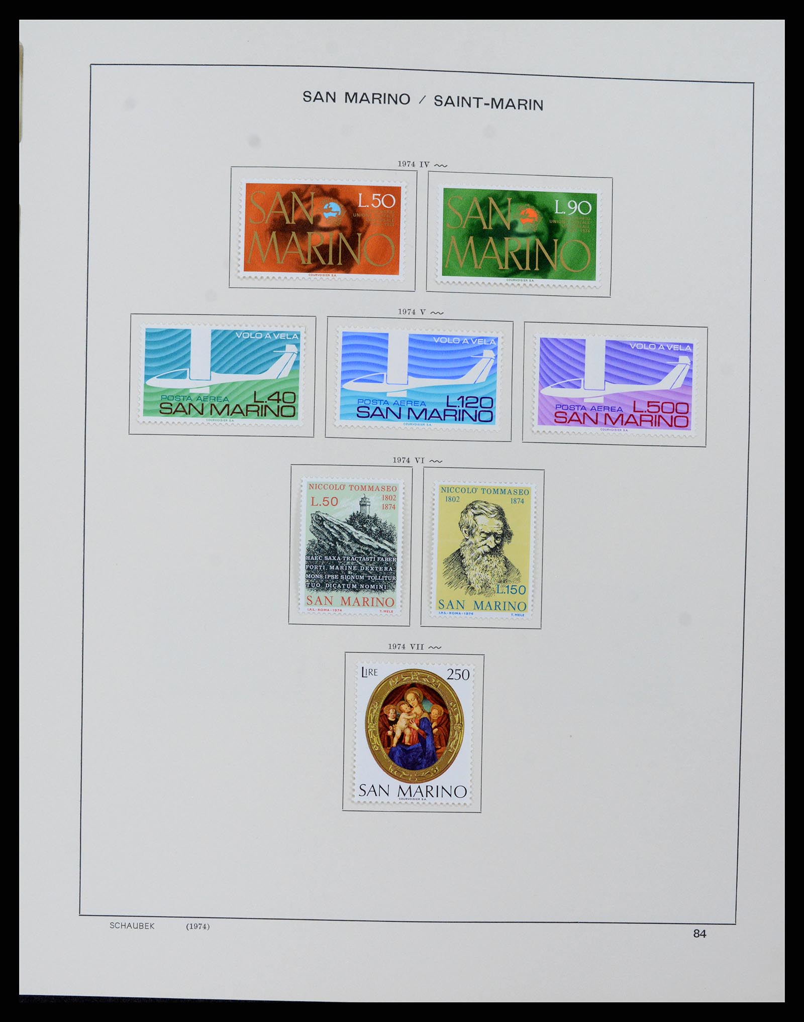 37556 087 - Stamp collection 37556 San Marino 1877-2017.