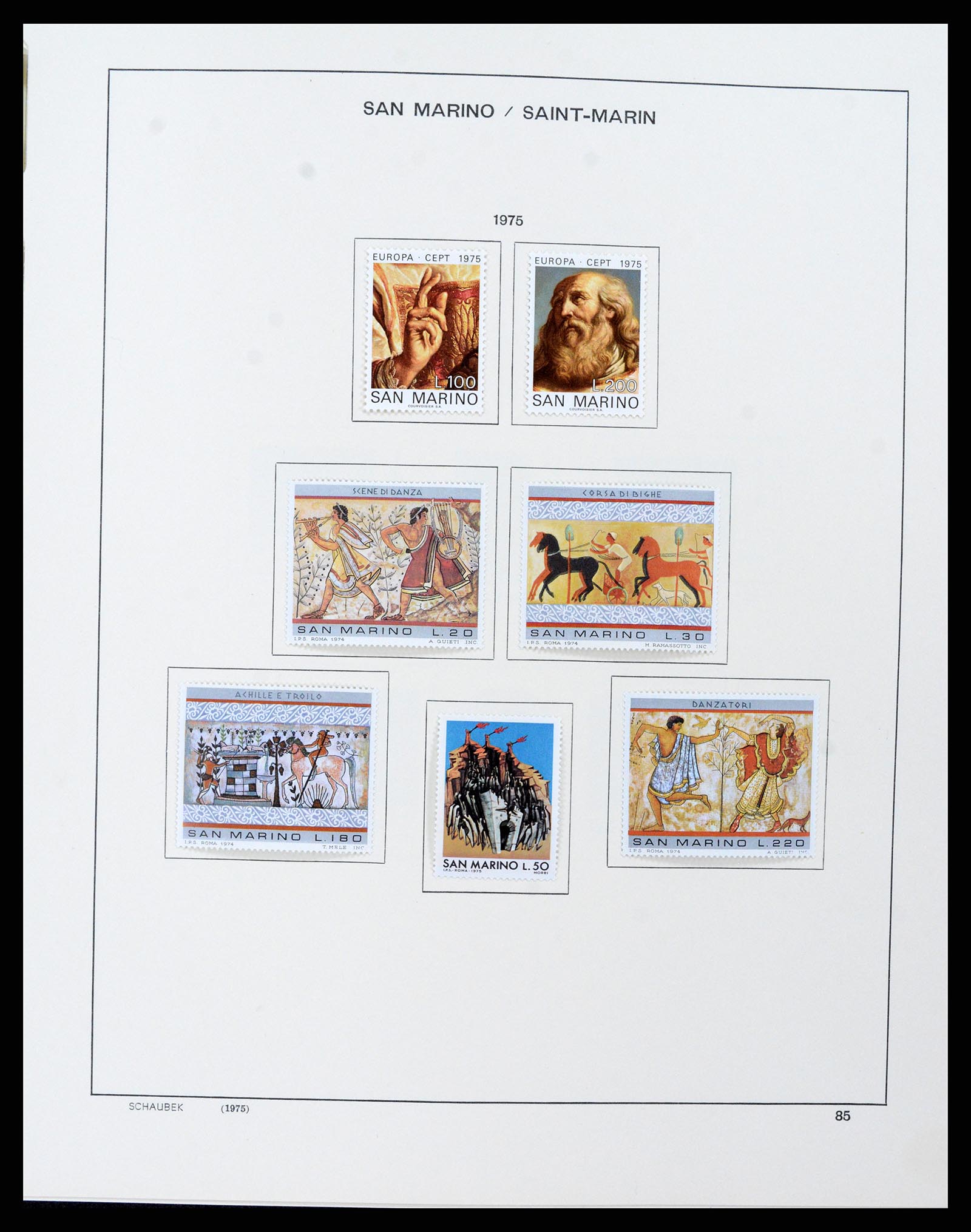 37556 088 - Stamp collection 37556 San Marino 1877-2017.