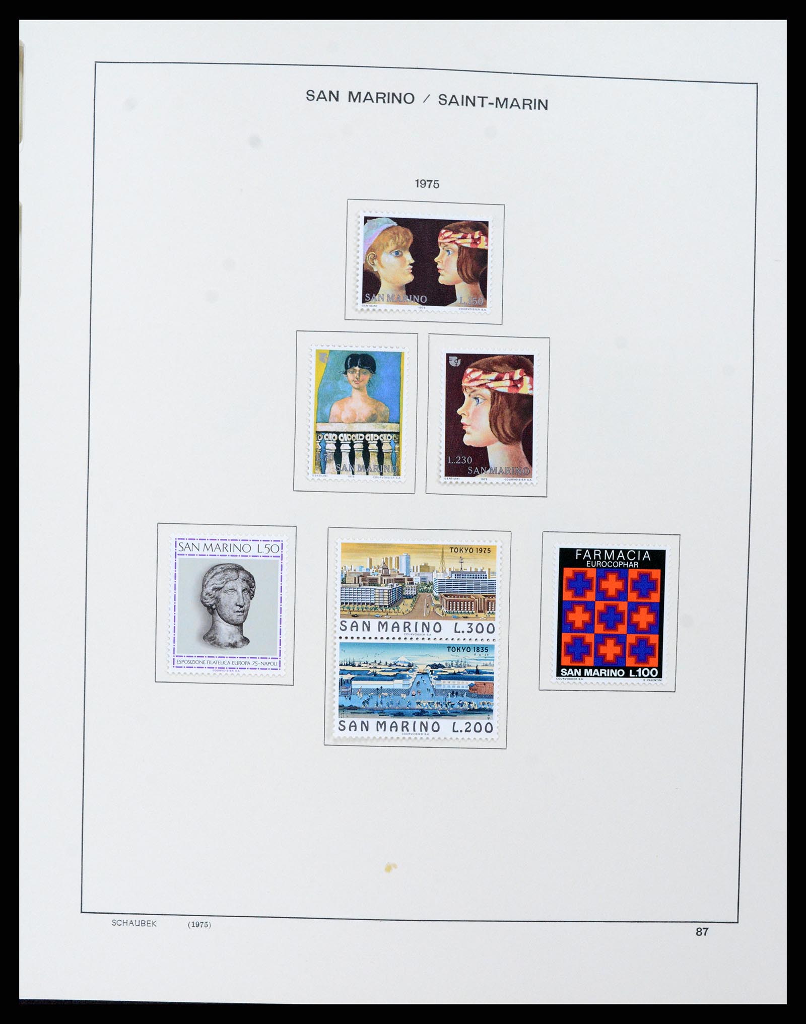 37556 090 - Stamp collection 37556 San Marino 1877-2017.