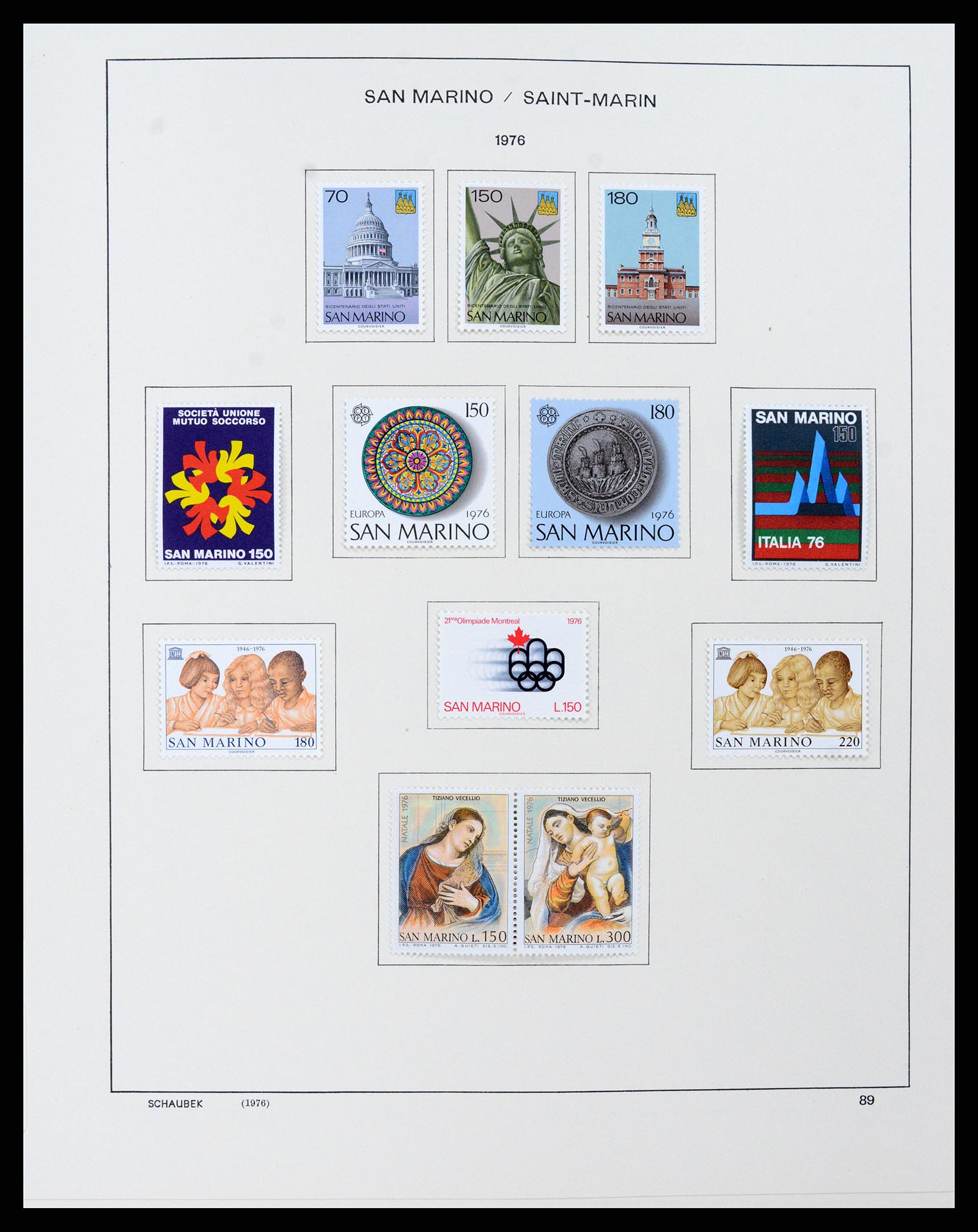 37556 091 - Stamp collection 37556 San Marino 1877-2017.