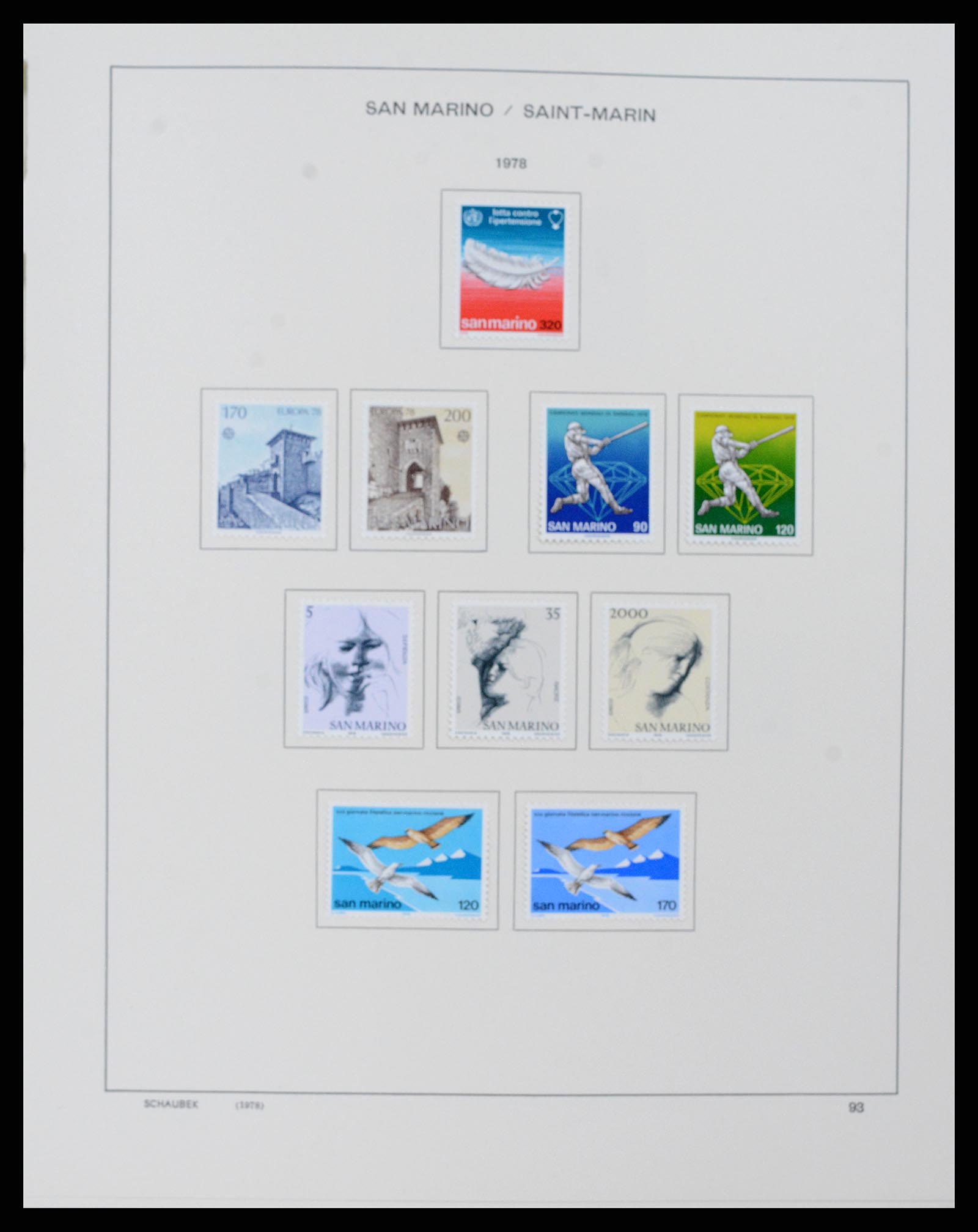 37556 095 - Stamp collection 37556 San Marino 1877-2017.
