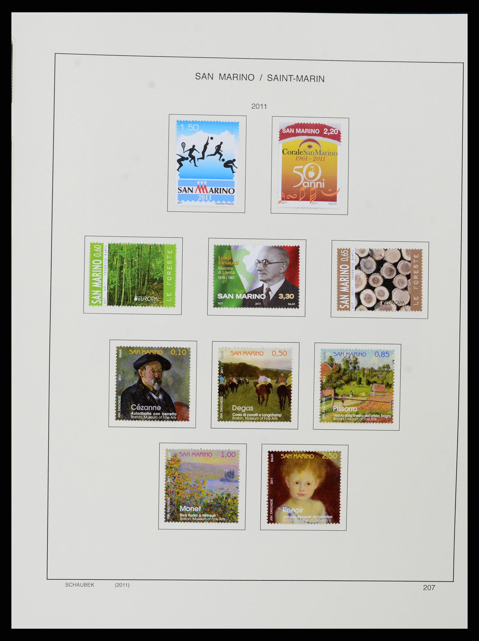 37556 256 - Stamp collection 37556 San Marino 1877-2017.
