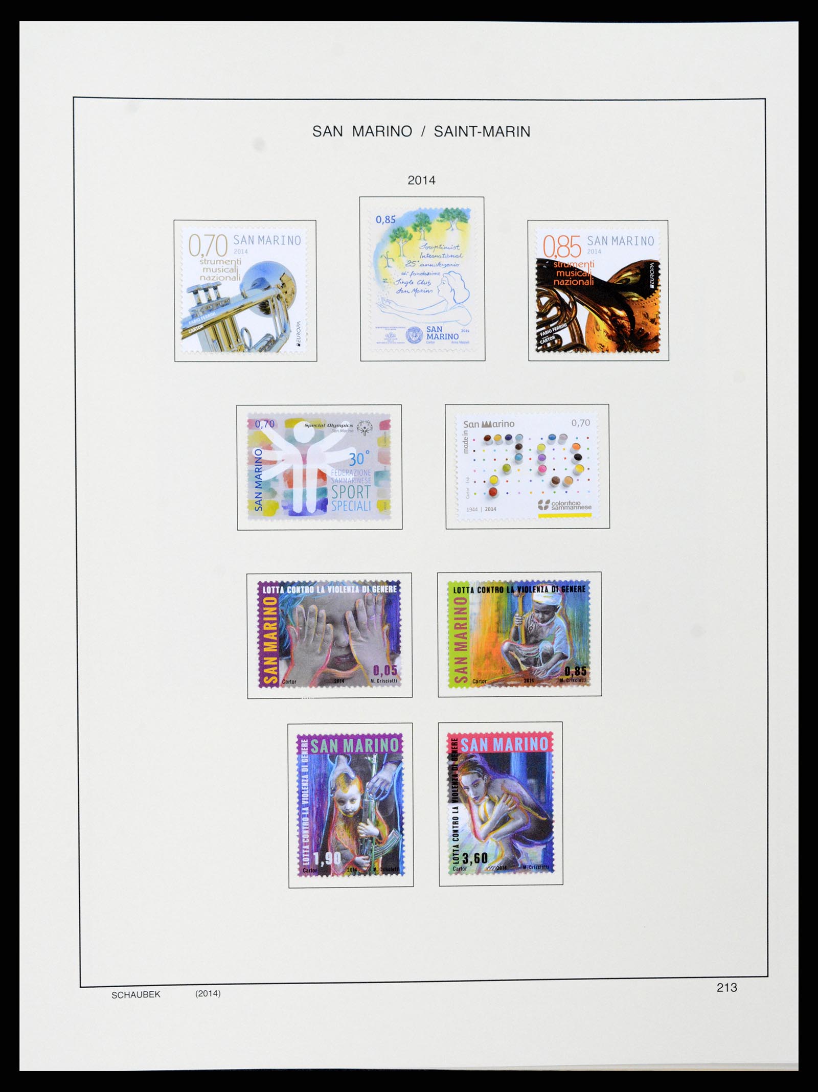 37556 278 - Stamp collection 37556 San Marino 1877-2017.