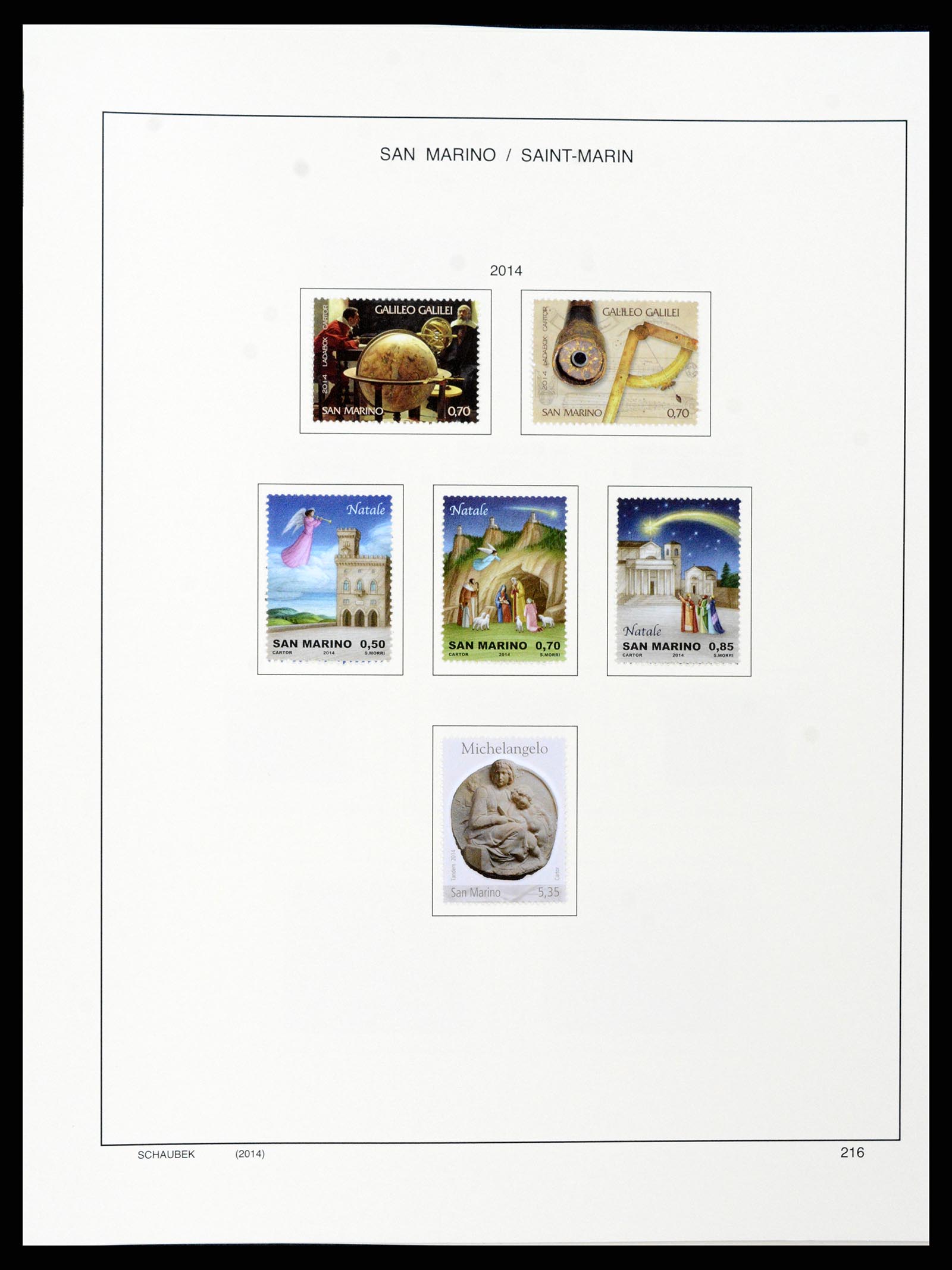 37556 283 - Postzegelverzameling 37556 San Marino 1877-2017.