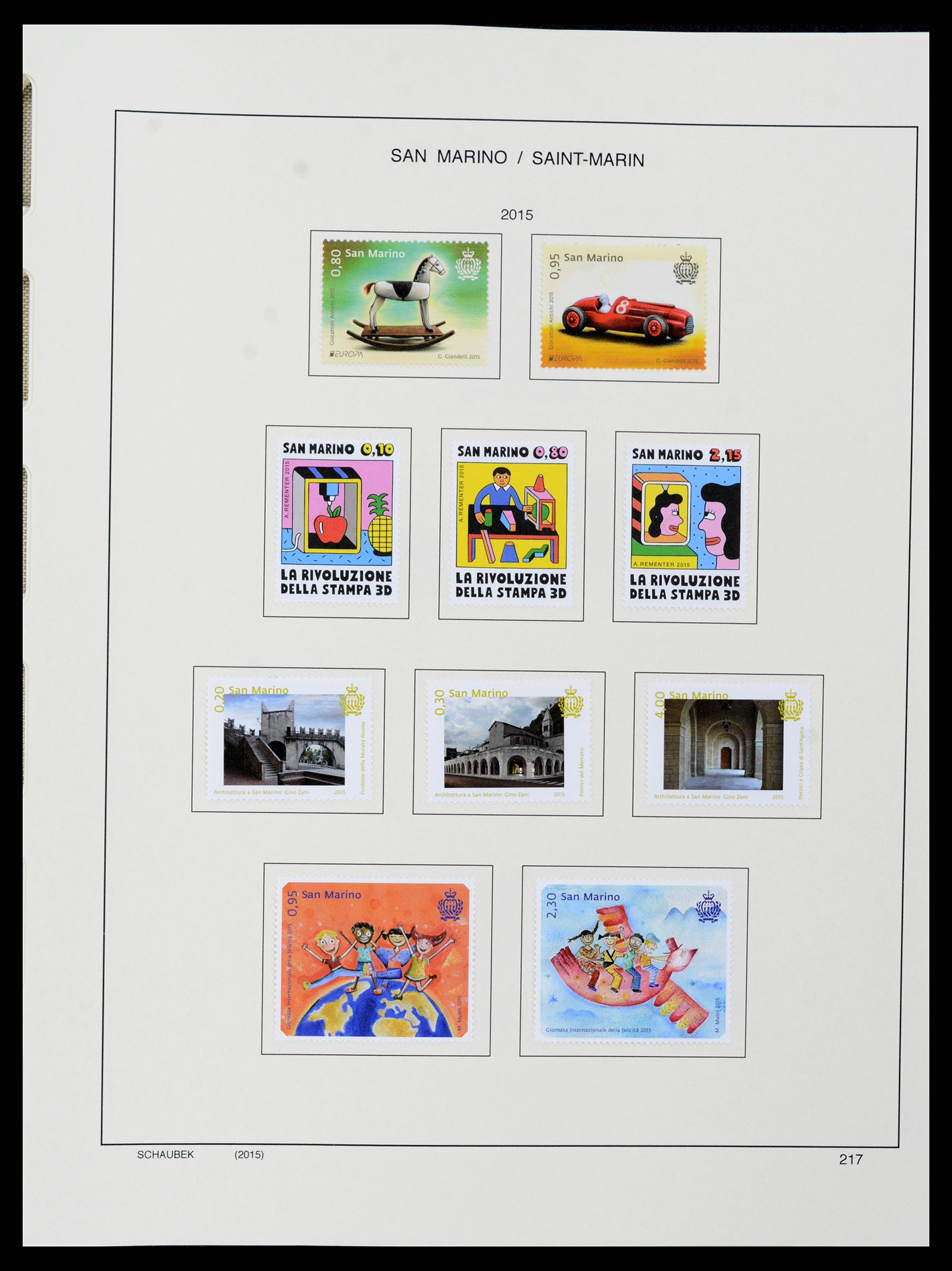 37556 284 - Stamp collection 37556 San Marino 1877-2017.