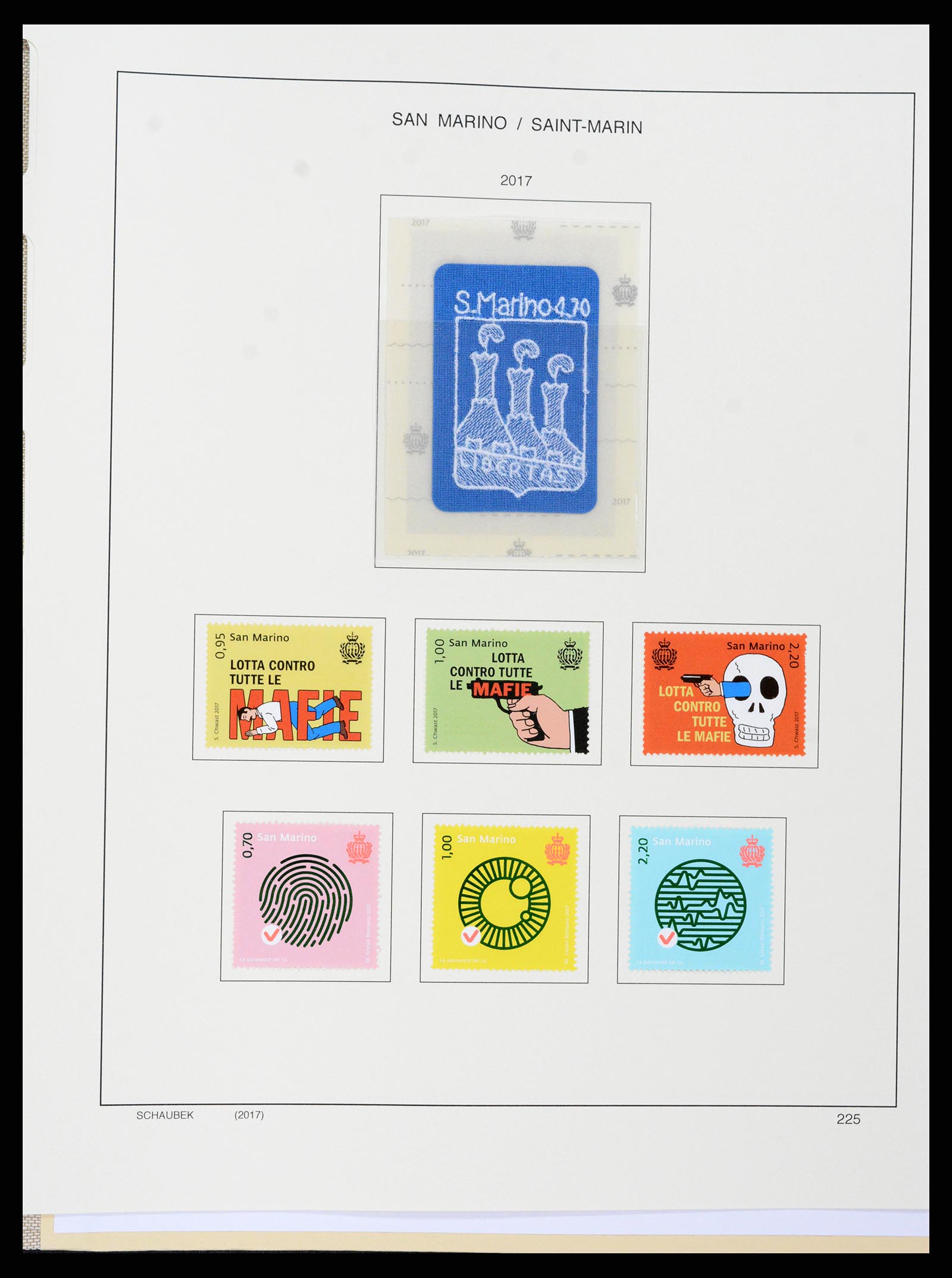 37556 297 - Stamp collection 37556 San Marino 1877-2017.
