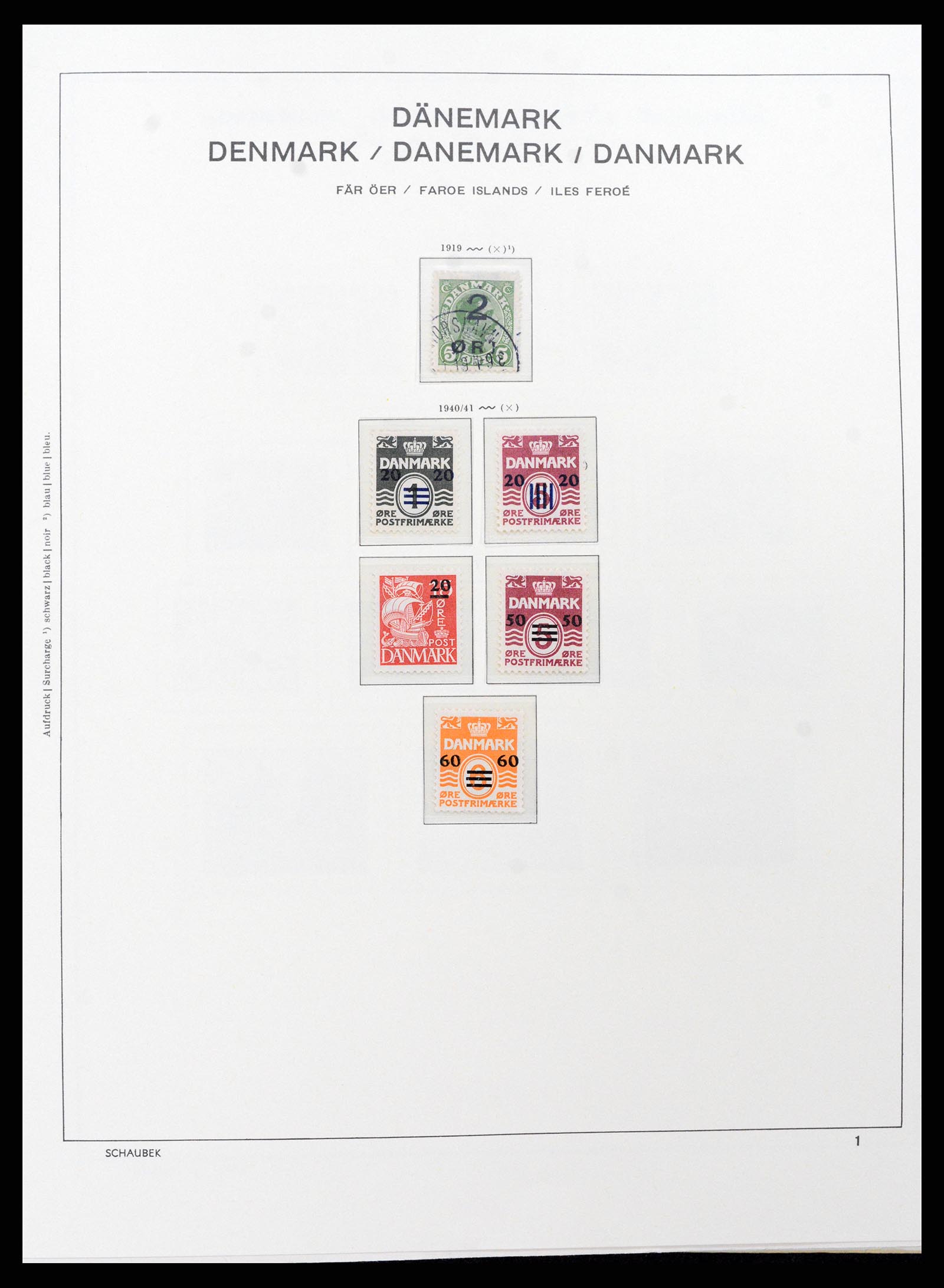37559 001 - Postzegelverzameling 37559 Faeroer 1919-2018.