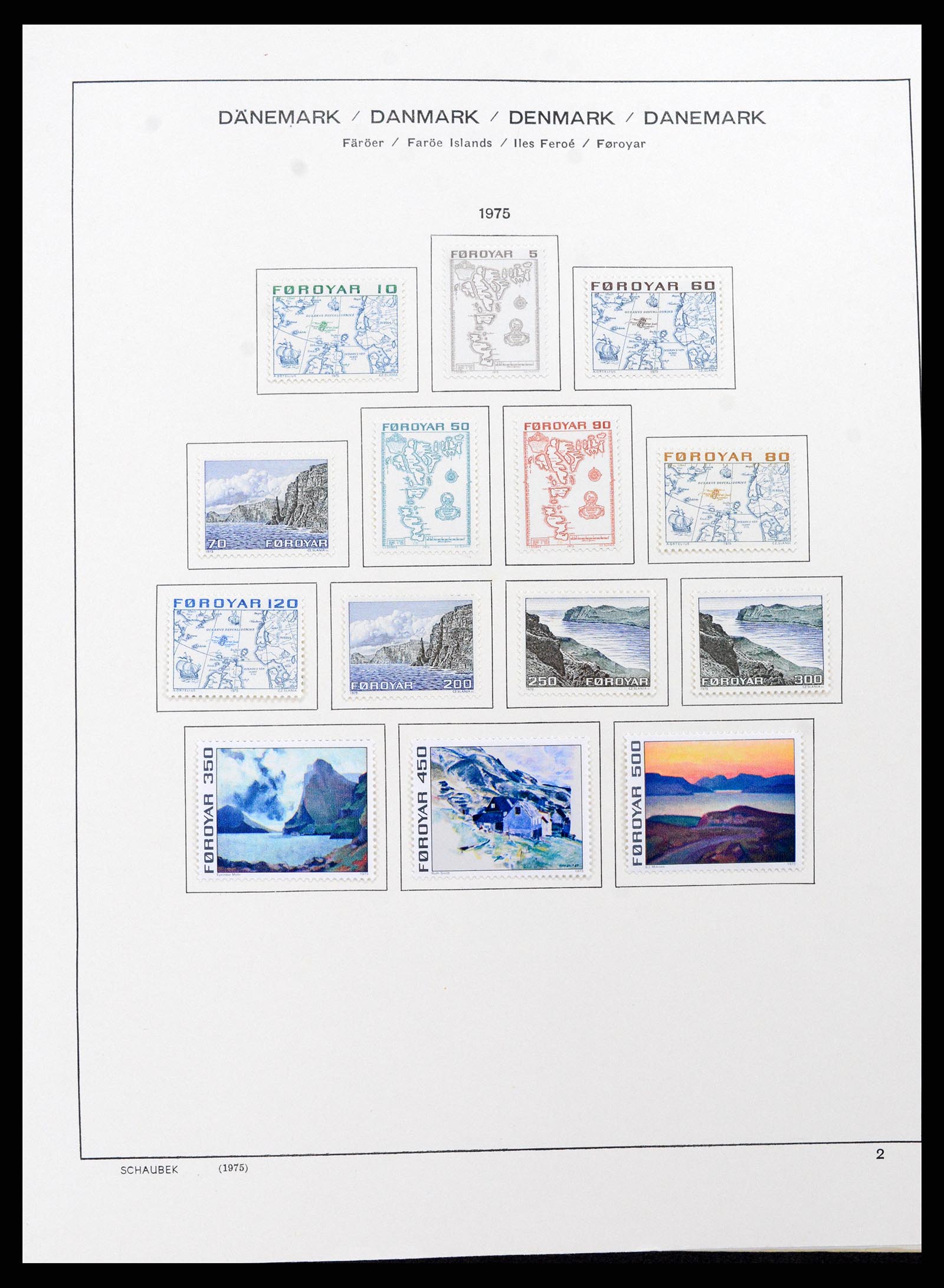 37559 002 - Postzegelverzameling 37559 Faeroer 1919-2018.