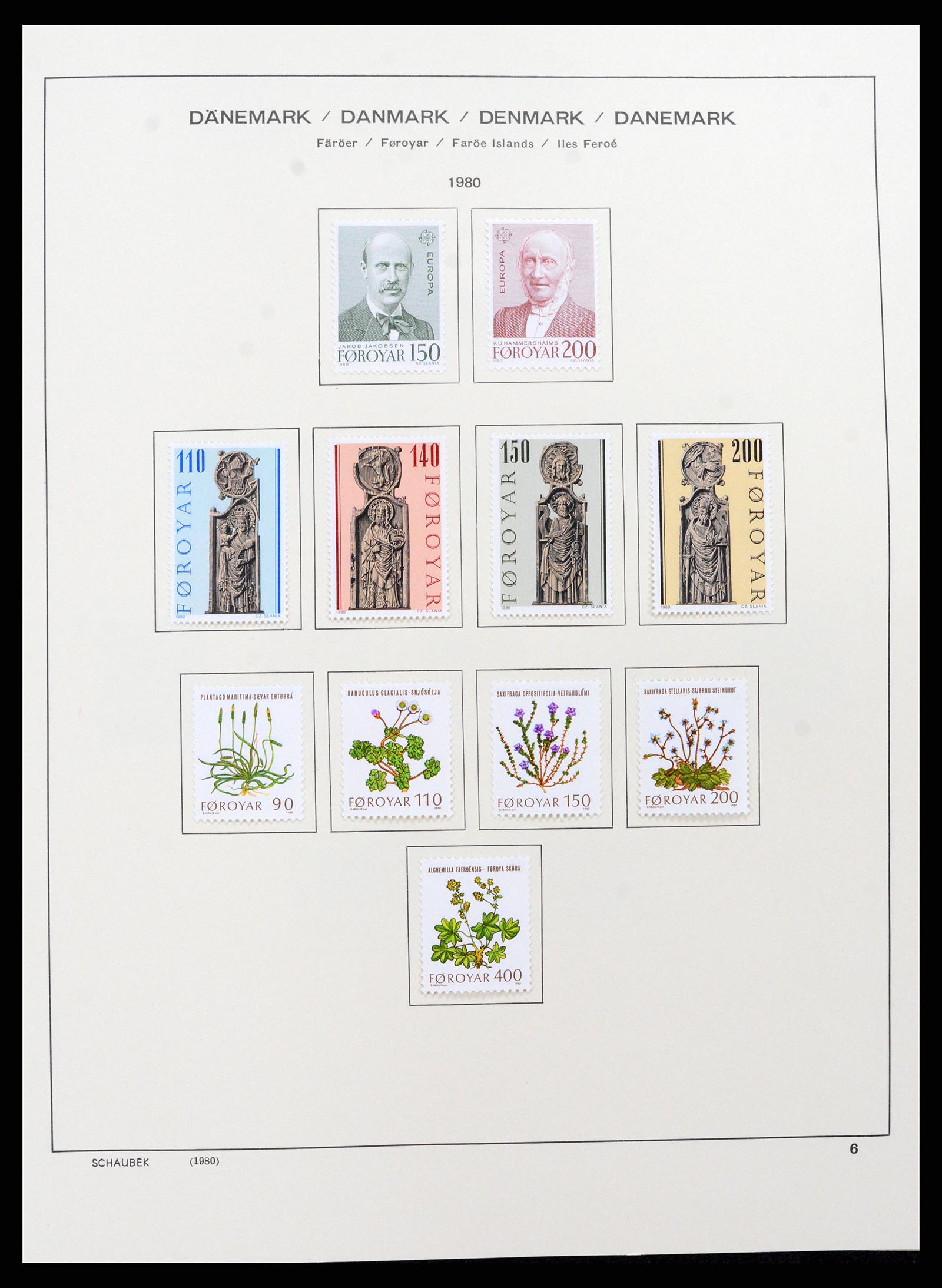 37559 006 - Postzegelverzameling 37559 Faeroer 1919-2018.