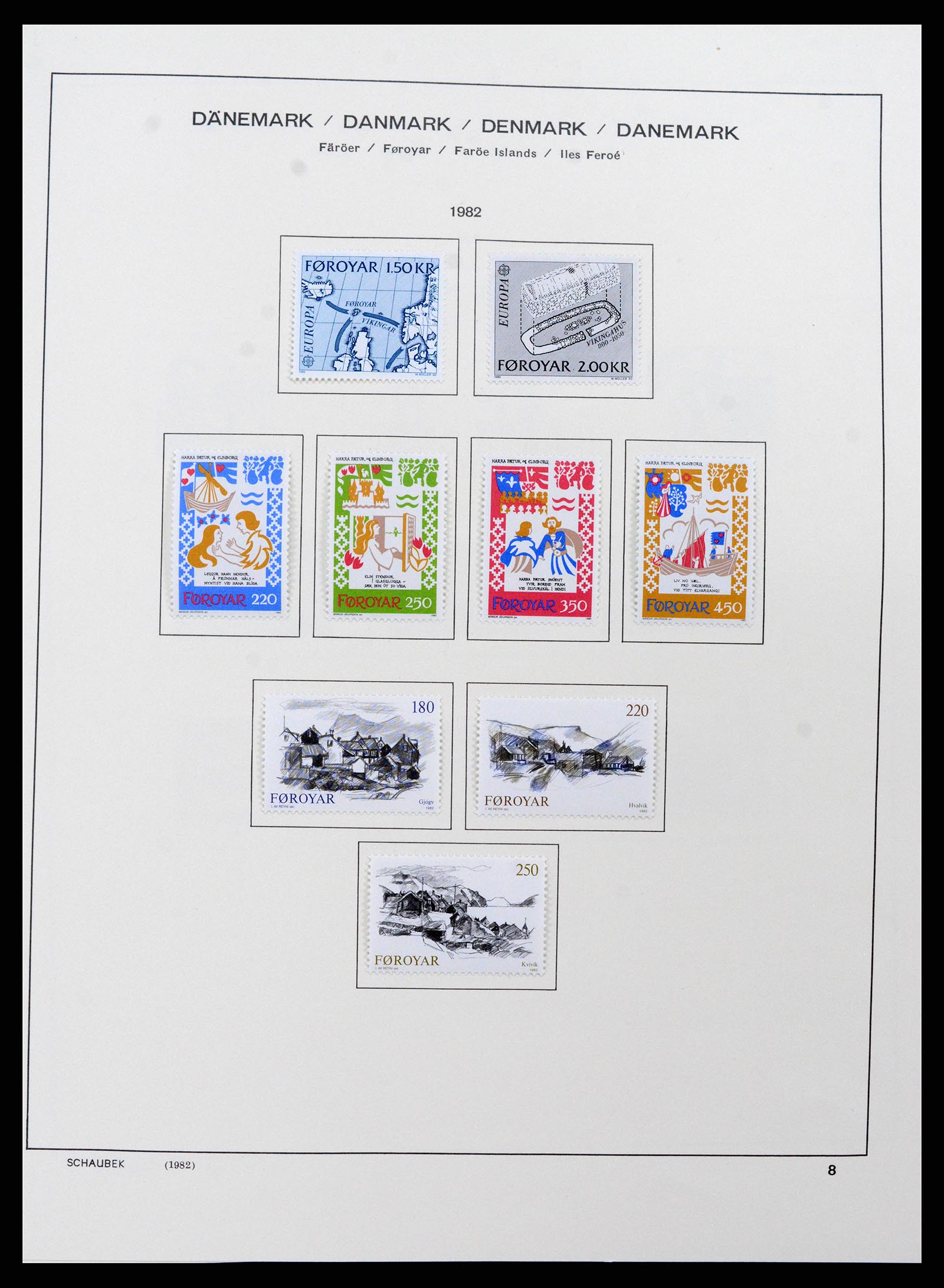 37559 008 - Postzegelverzameling 37559 Faeroer 1919-2018.