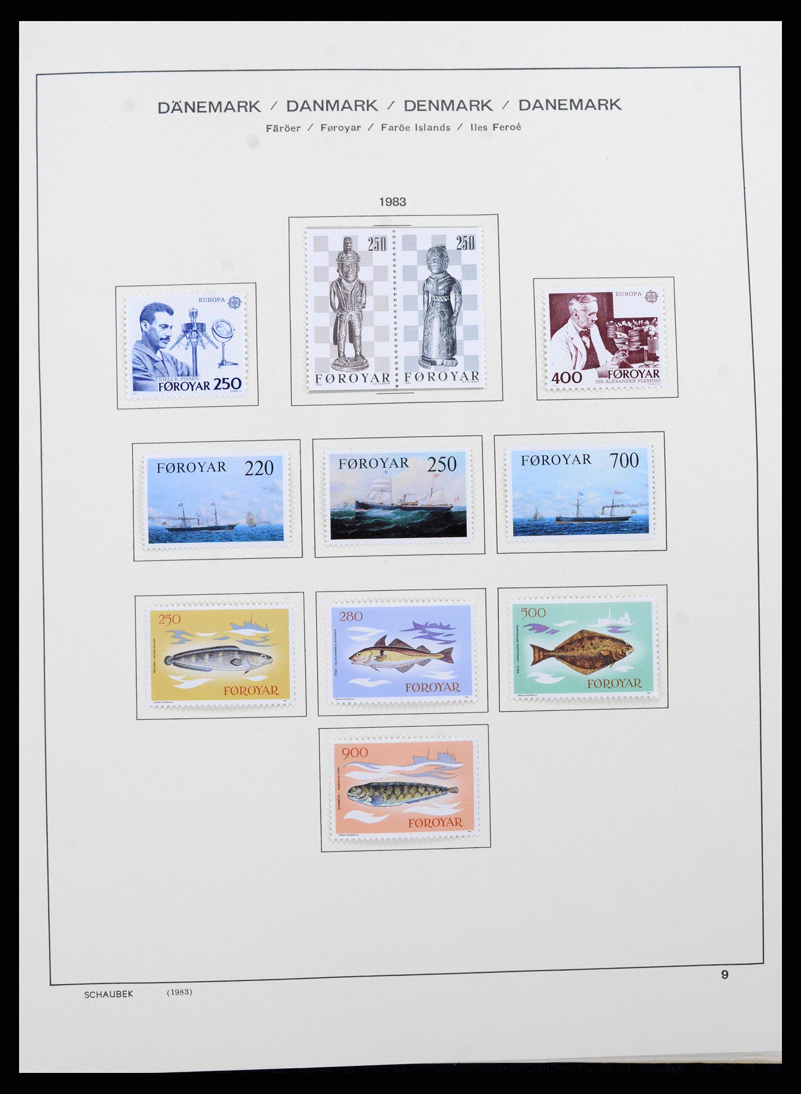 37559 009 - Postzegelverzameling 37559 Faeroer 1919-2018.