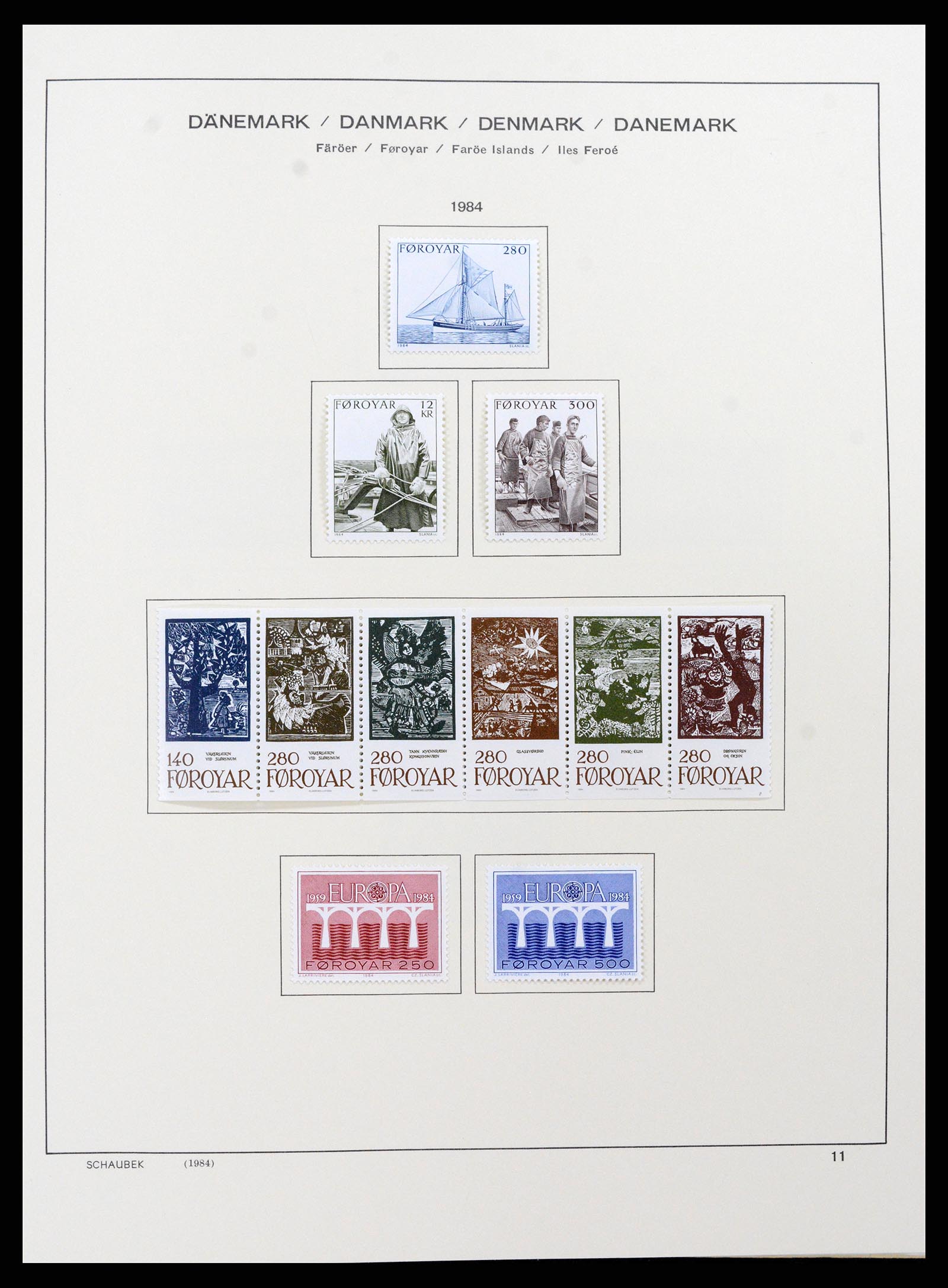 37559 012 - Postzegelverzameling 37559 Faeroer 1919-2018.