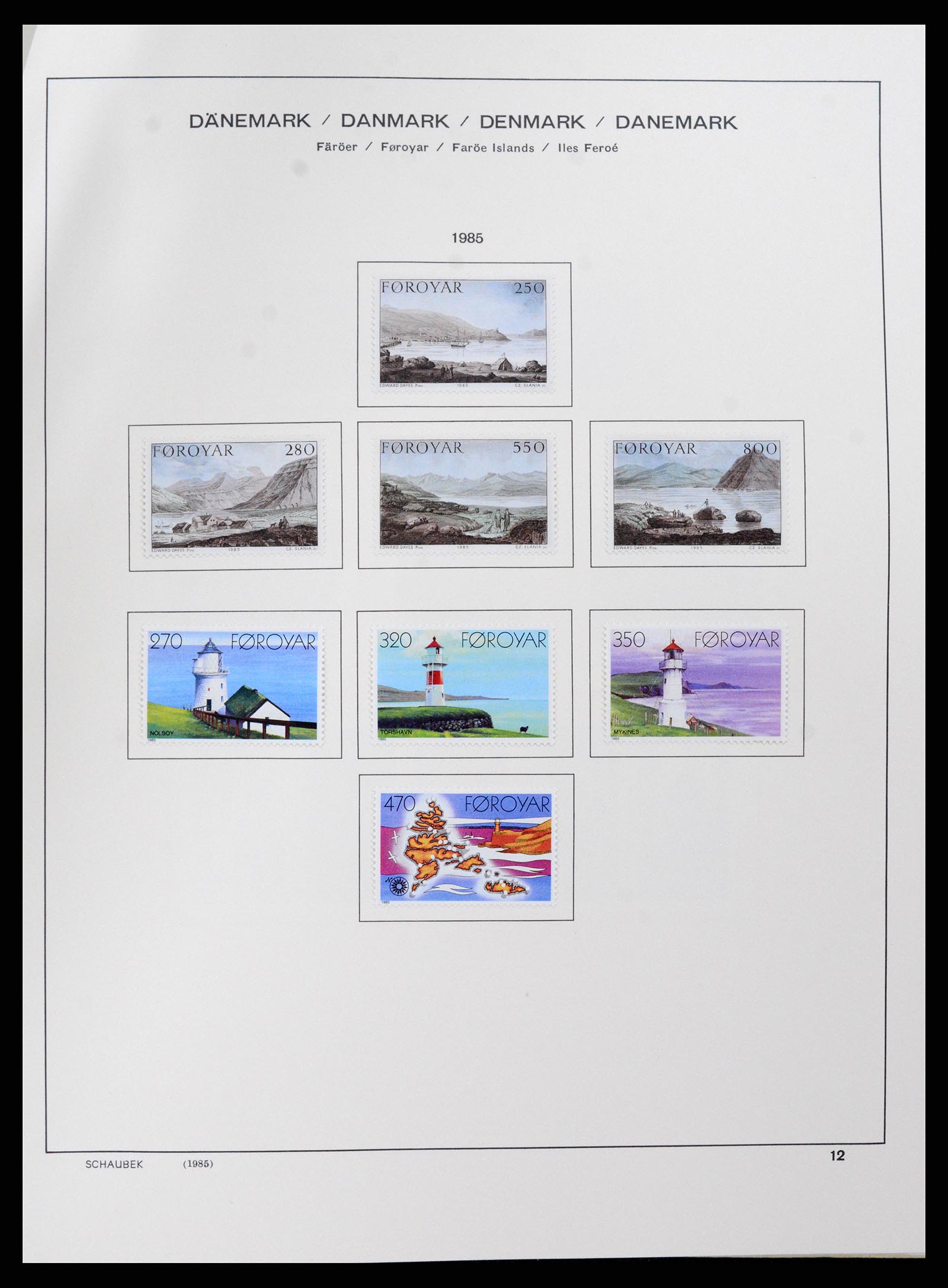 37559 013 - Postzegelverzameling 37559 Faeroer 1919-2018.