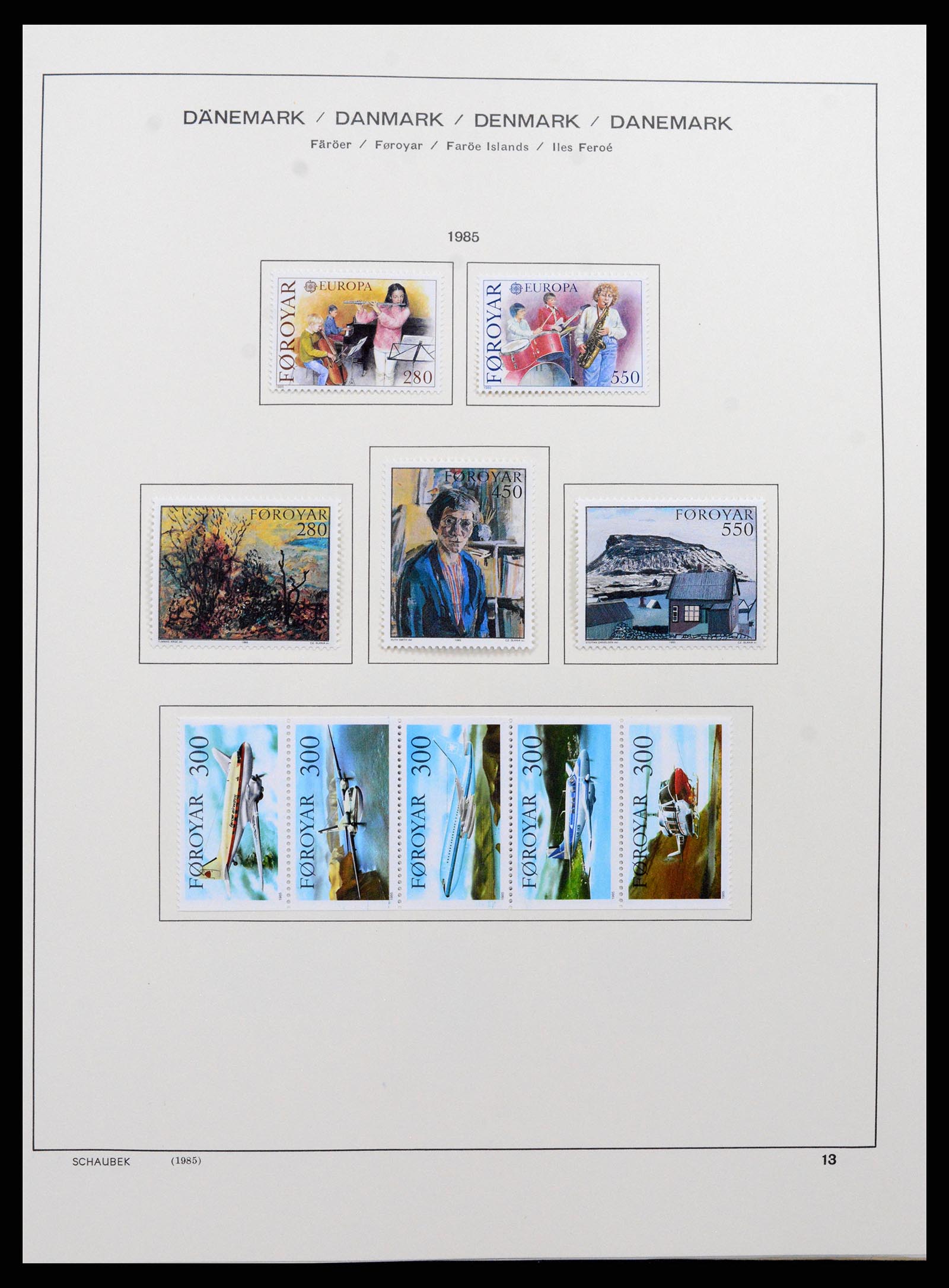 37559 014 - Postzegelverzameling 37559 Faeroer 1919-2018.