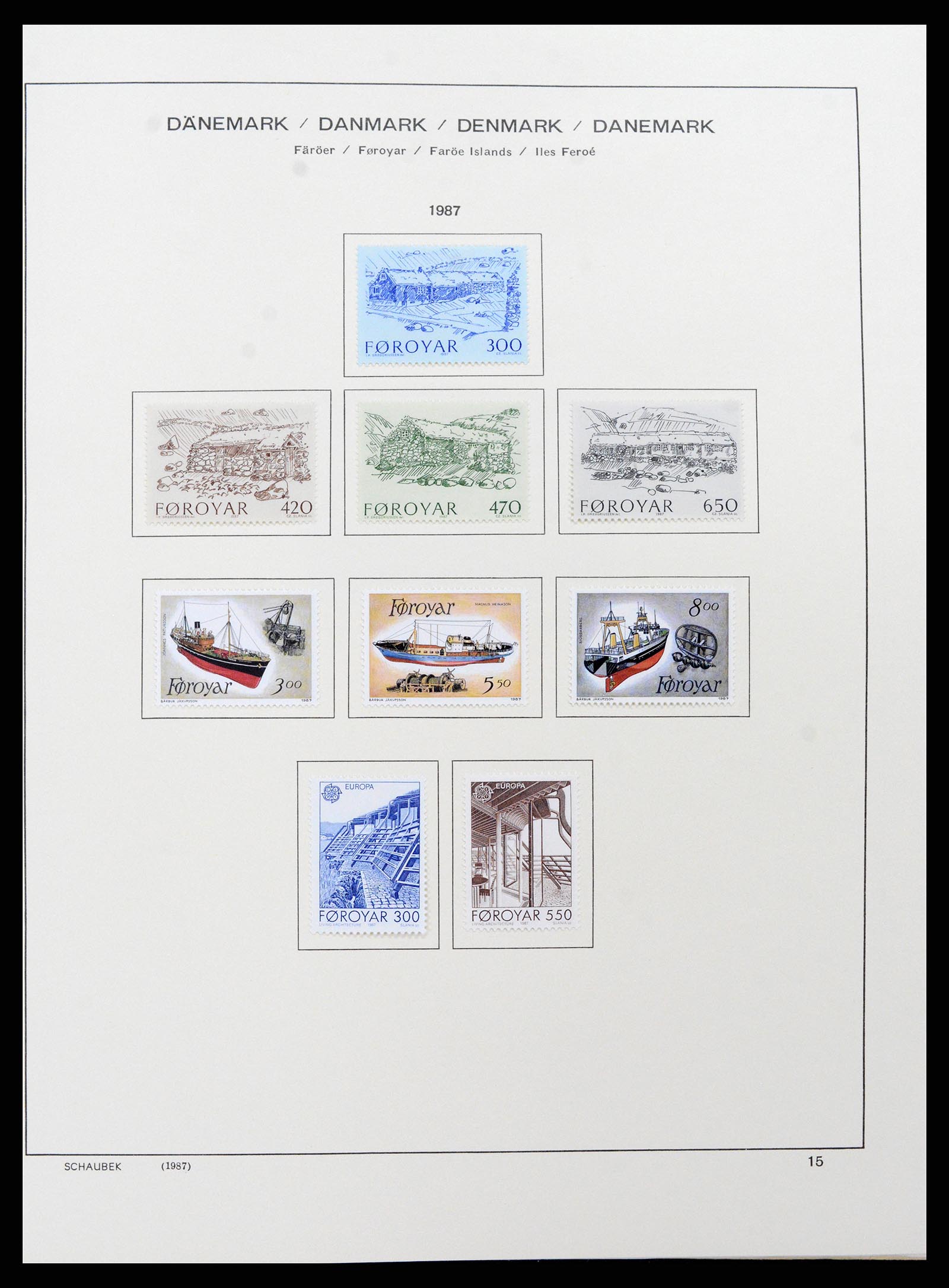 37559 018 - Postzegelverzameling 37559 Faeroer 1919-2018.