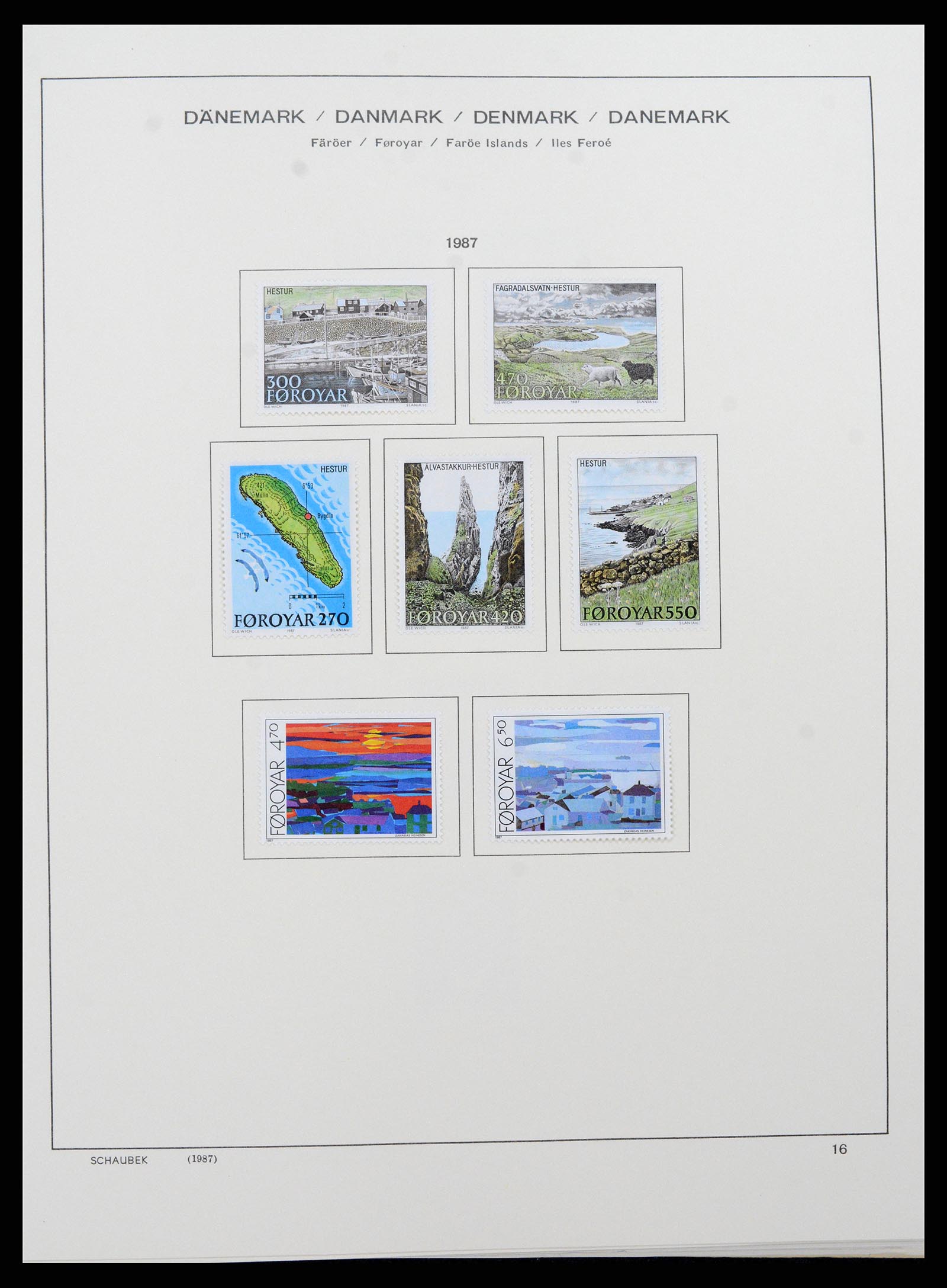 37559 019 - Postzegelverzameling 37559 Faeroer 1919-2018.