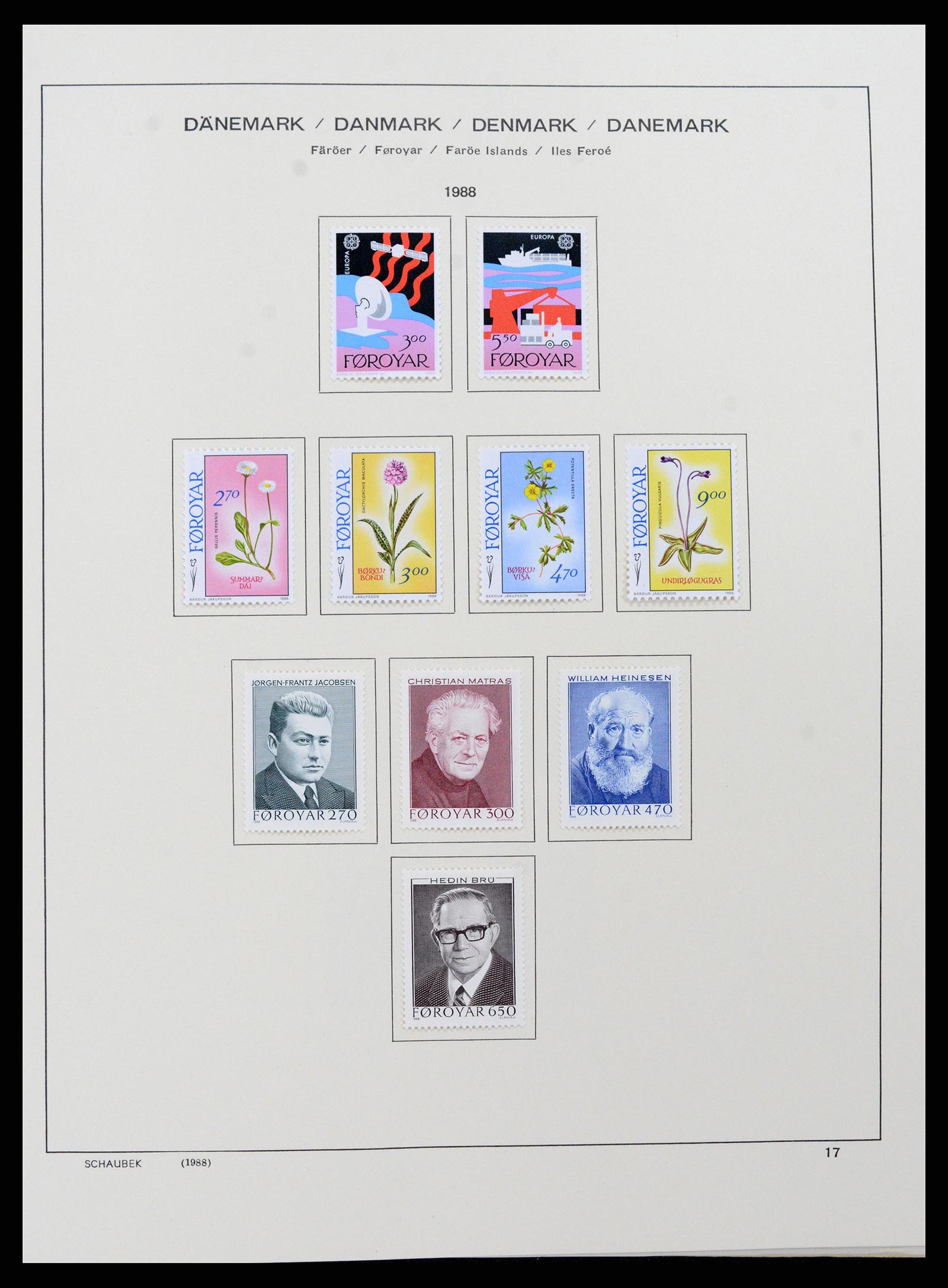 37559 020 - Postzegelverzameling 37559 Faeroer 1919-2018.