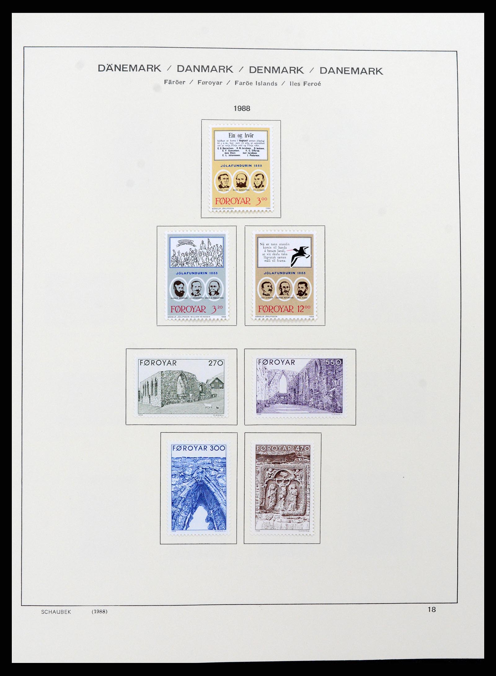 37559 021 - Postzegelverzameling 37559 Faeroer 1919-2018.