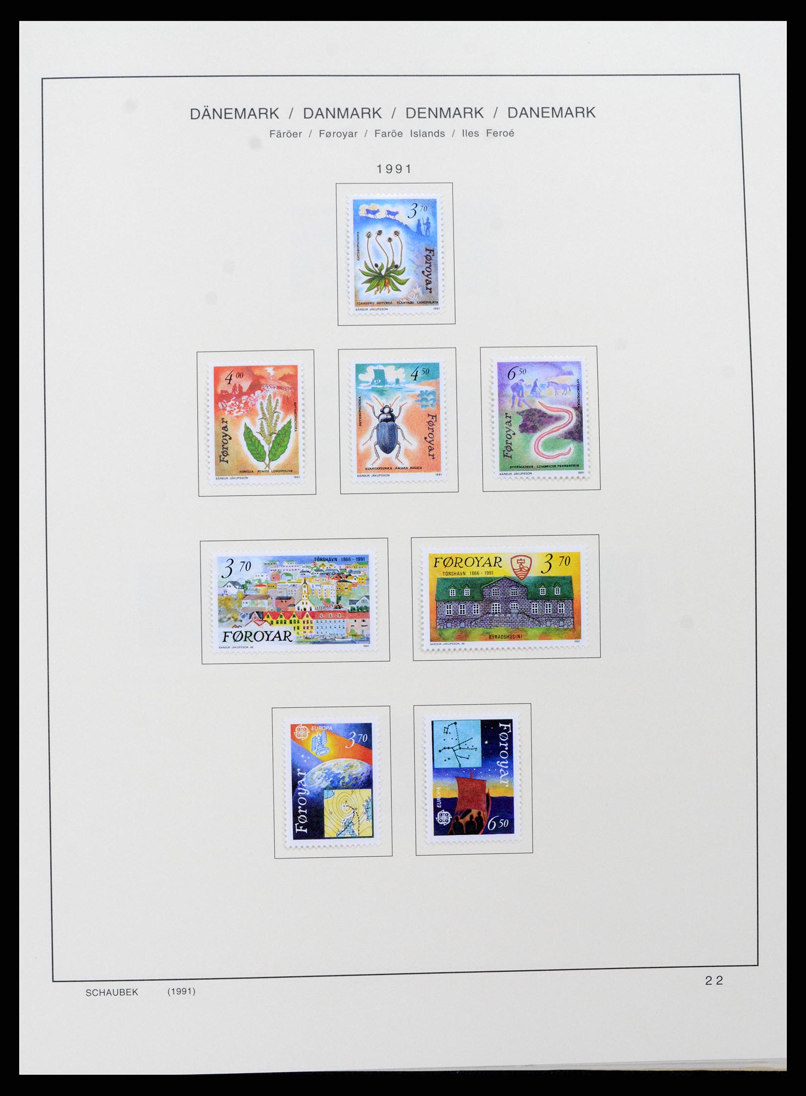 37559 026 - Postzegelverzameling 37559 Faeroer 1919-2018.