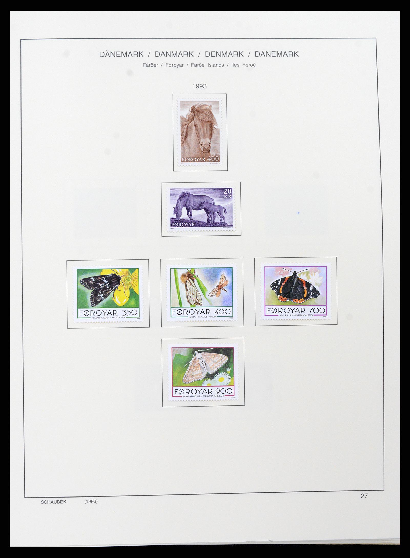 37559 033 - Postzegelverzameling 37559 Faeroer 1919-2018.