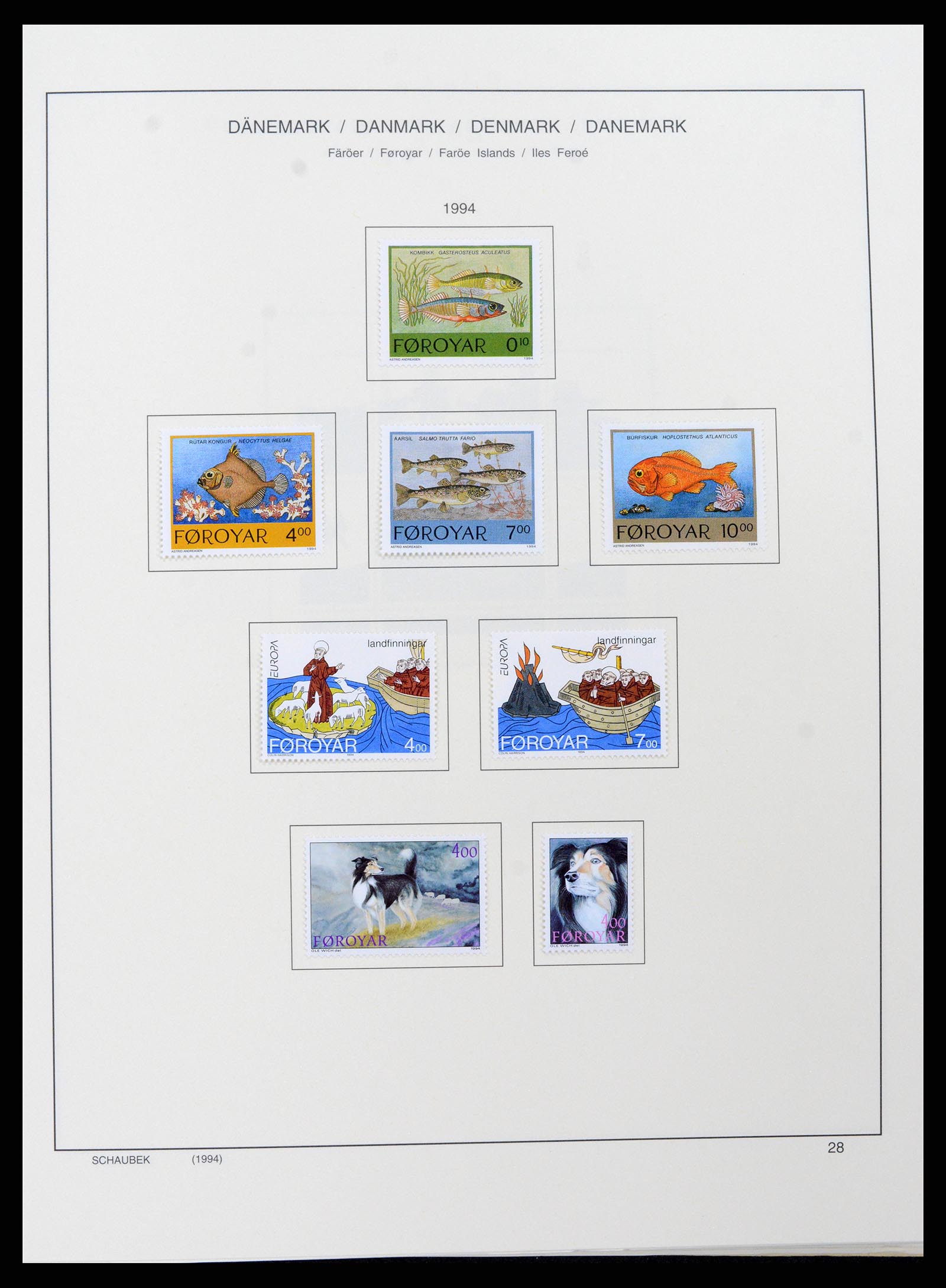 37559 034 - Postzegelverzameling 37559 Faeroer 1919-2018.