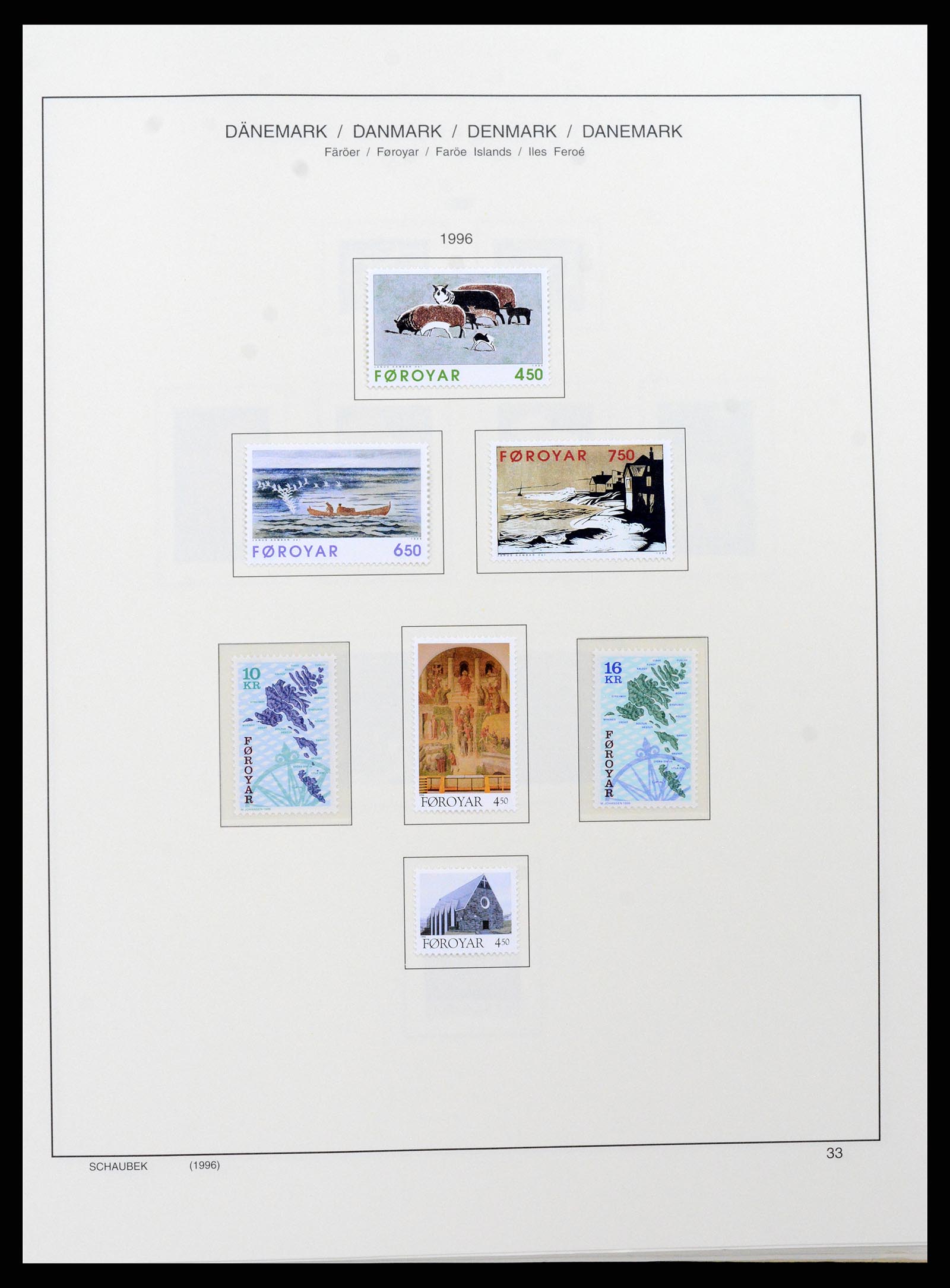 37559 041 - Postzegelverzameling 37559 Faeroer 1919-2018.