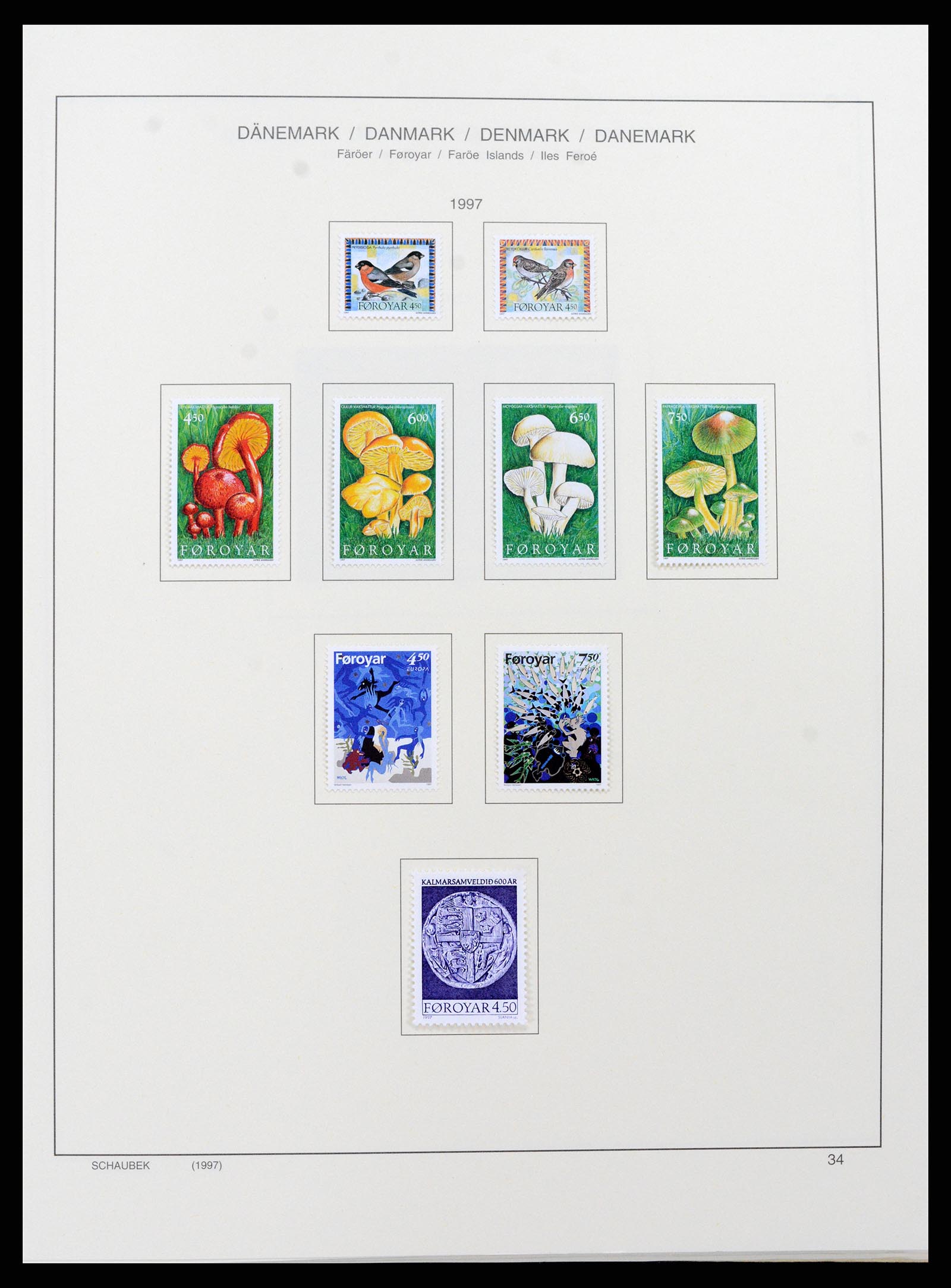 37559 042 - Postzegelverzameling 37559 Faeroer 1919-2018.