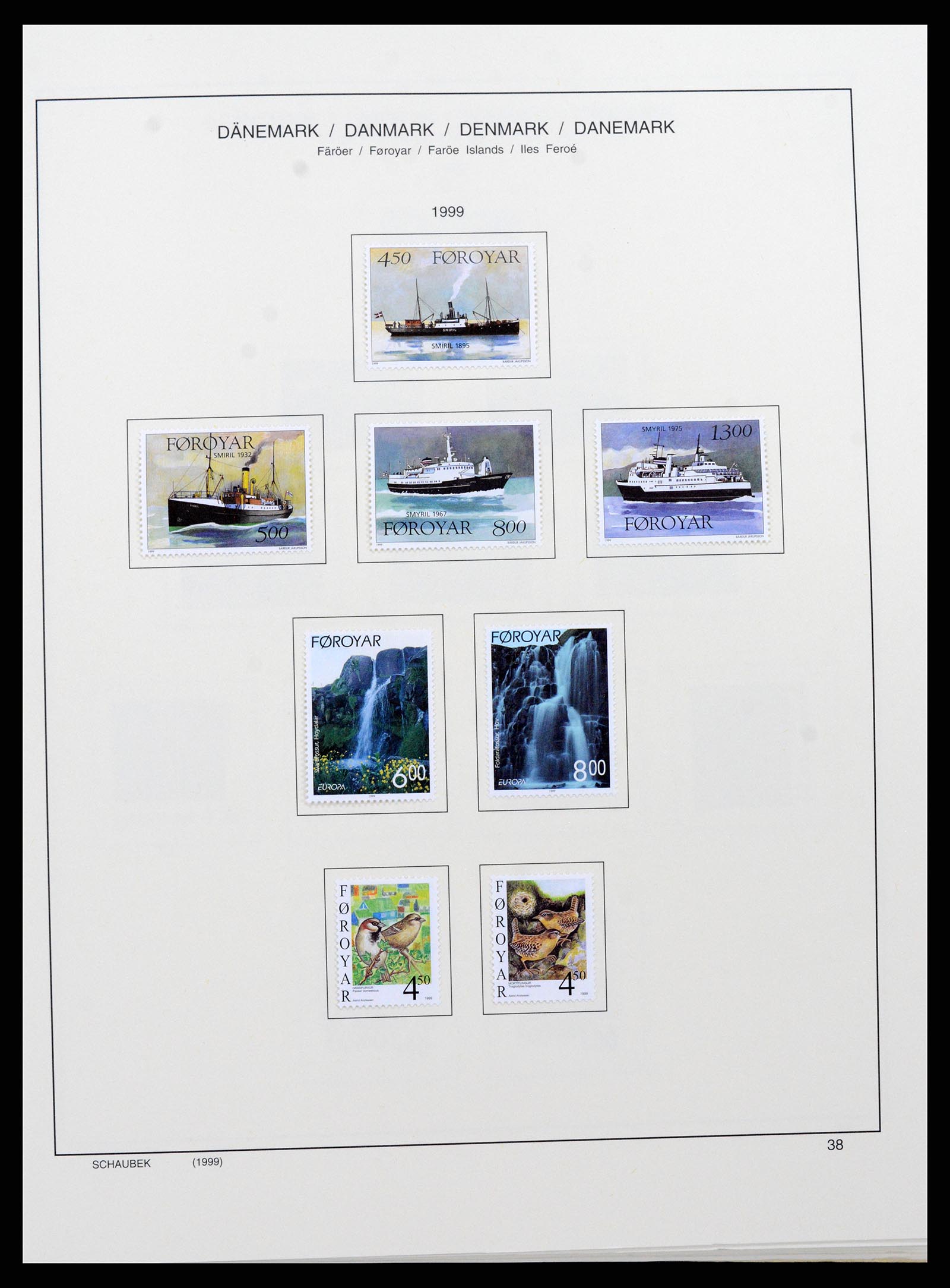 37559 047 - Postzegelverzameling 37559 Faeroer 1919-2018.
