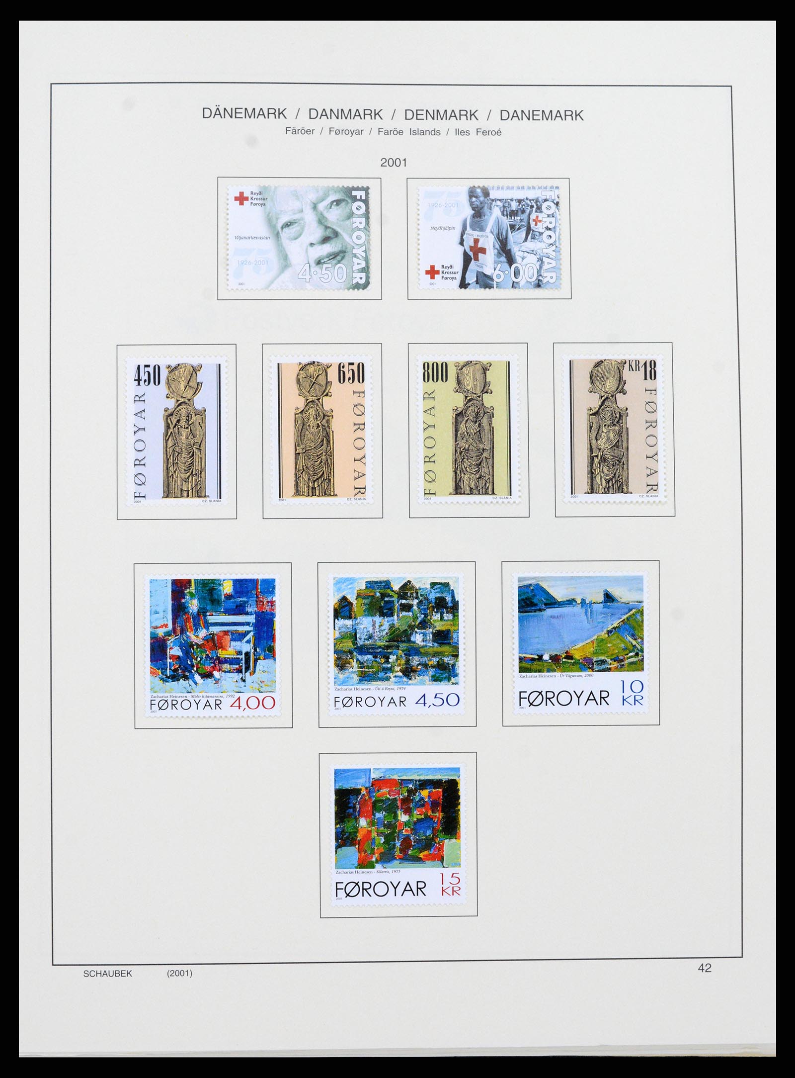 37559 052 - Postzegelverzameling 37559 Faeroer 1919-2018.