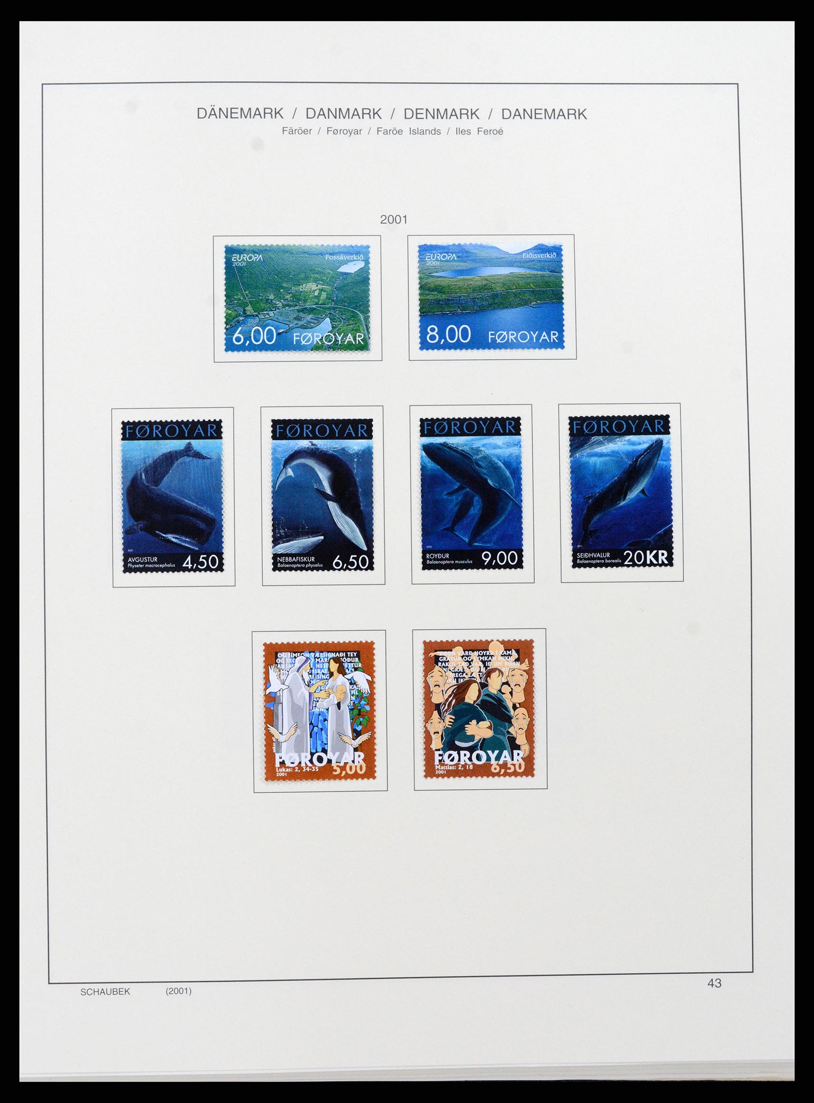 37559 055 - Postzegelverzameling 37559 Faeroer 1919-2018.