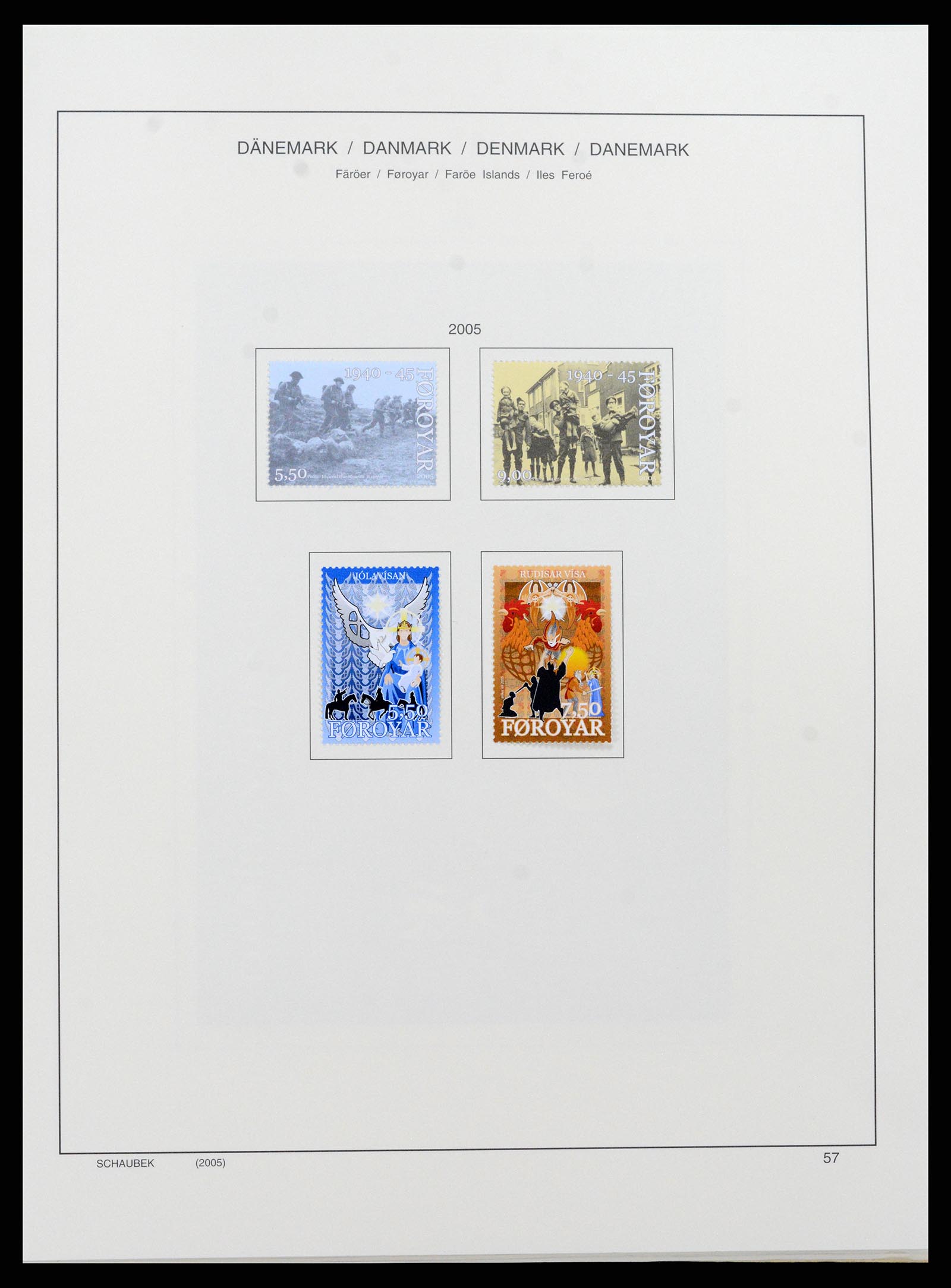 37559 074 - Stamp collection 37559 Faroe Islands 1919-2018.