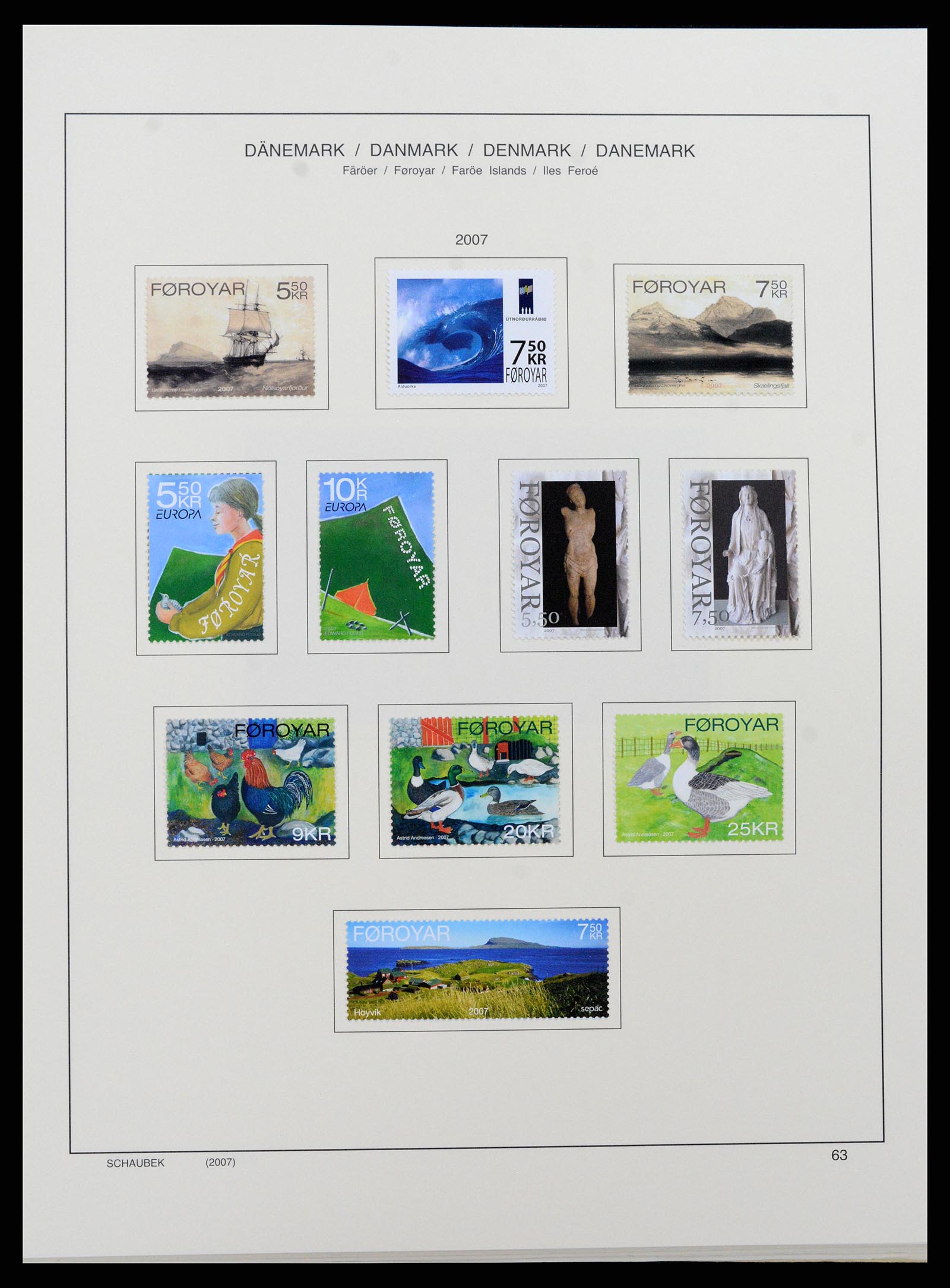 37559 081 - Stamp collection 37559 Faroe Islands 1919-2018.