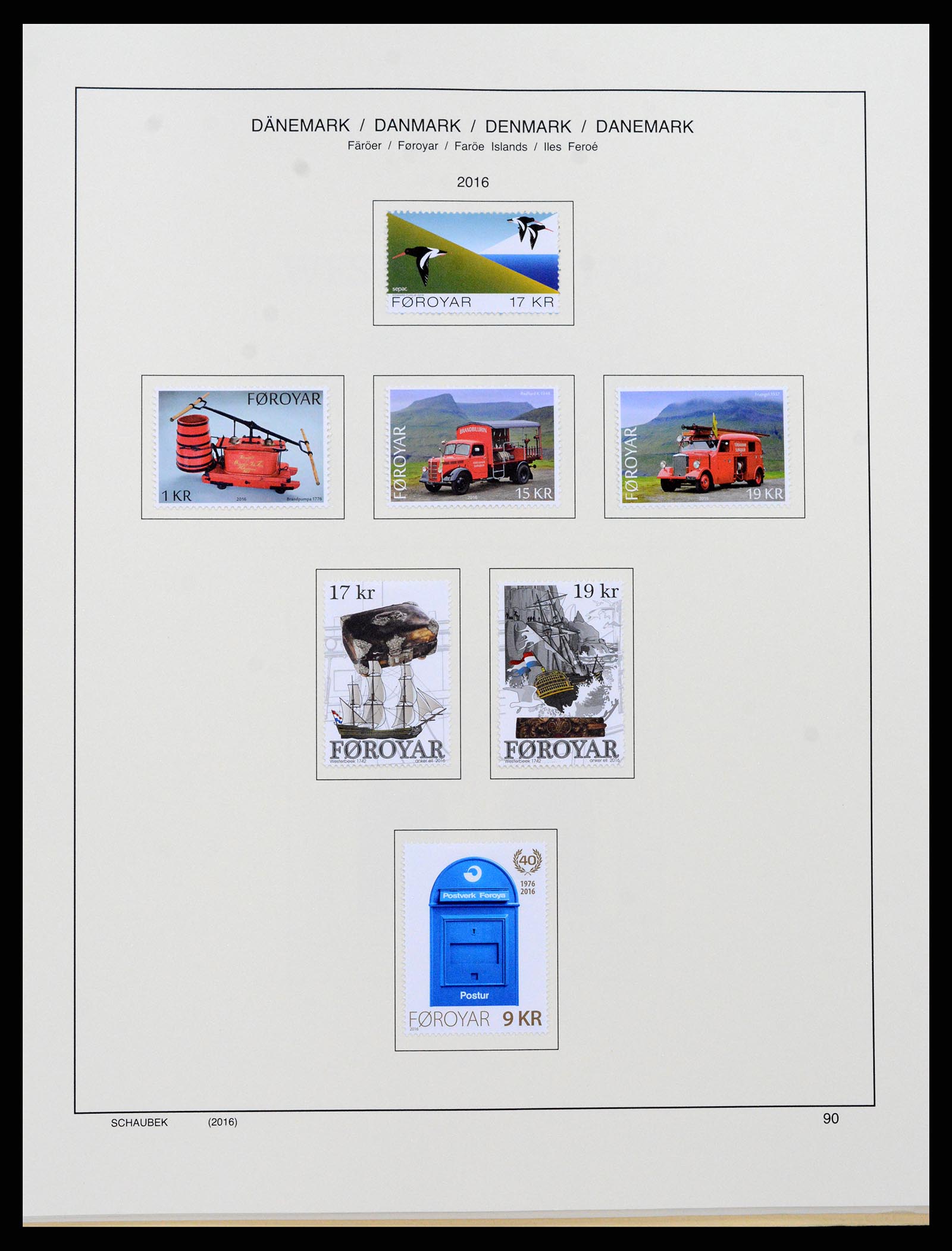 37559 121 - Postzegelverzameling 37559 Faeroer 1919-2018.